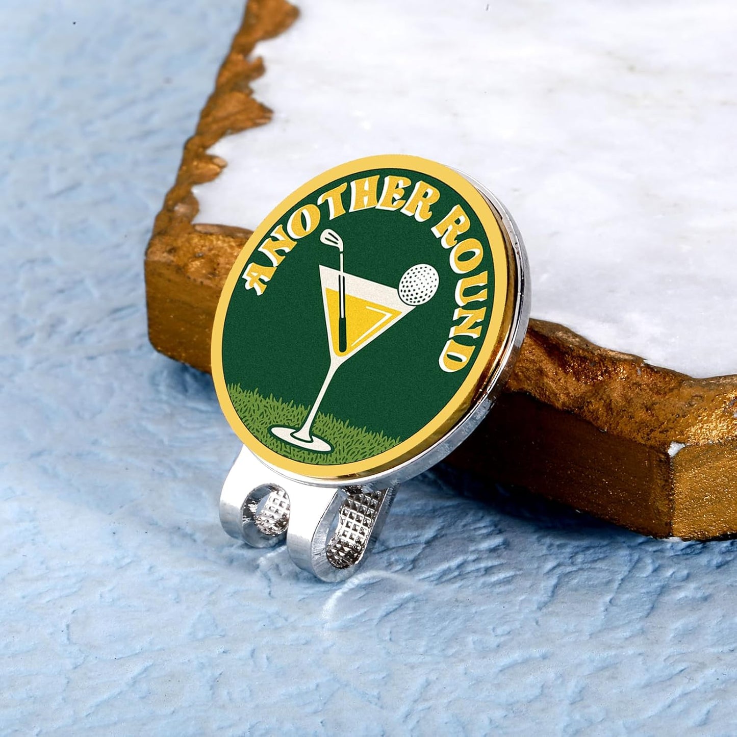 Funny Golf Ball Marker with Magnetic Hat Clip,Golf Ball Marker Hat Clip for Men Women, Golf Gifts for Men Women,Golf Accessories for Golf Lovers,Golf Gifts for Friends Coach Dad Father Boss Christmas