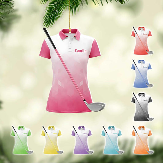 Personalized Golf Ornaments for Christmas Tree 2025 Custom Golf Christmas Ornament Golfing Bag Ornament Sports Golf Cart Ornaments Gift for Golfer Bag Golfing Lovers Hanging Decoration G22
