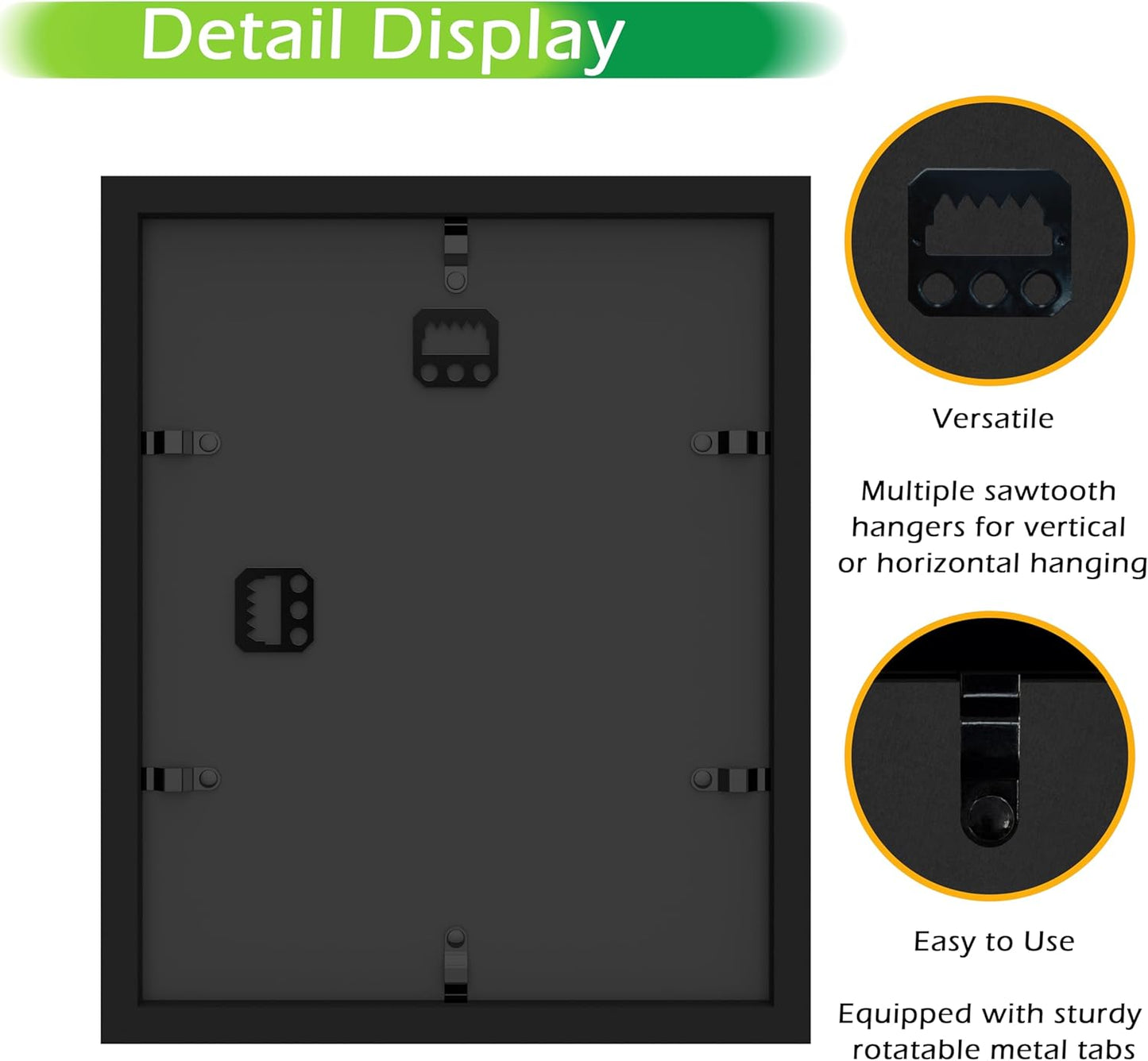 FrameWorks 8” x 10” Black Wooden Shadow Box Frame – Display Case with Soft Felt Back, Memory Box with Tempered Glass, Display Box with Elegant White Ball Push Pins, Wooden Flower Box