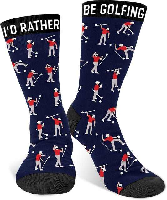 VICRAZY Golf Gifts for Men, Women - Golf Accessories, Golf Socks for Dad, Mom - Funny gift, Christmas Gifts, Stocking Stuffer