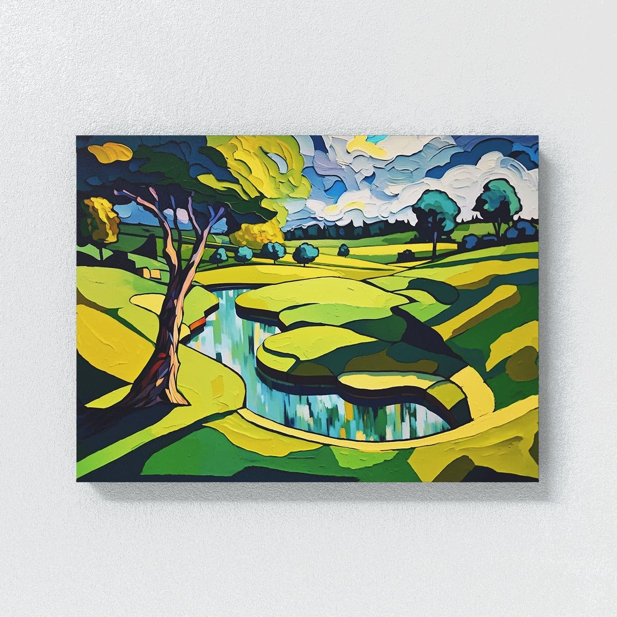 Sense Canvas Golf Course 20 Canvas Art - Home Decor Wall Art Print Poster Painting X-Large 48x36 / 0.75"