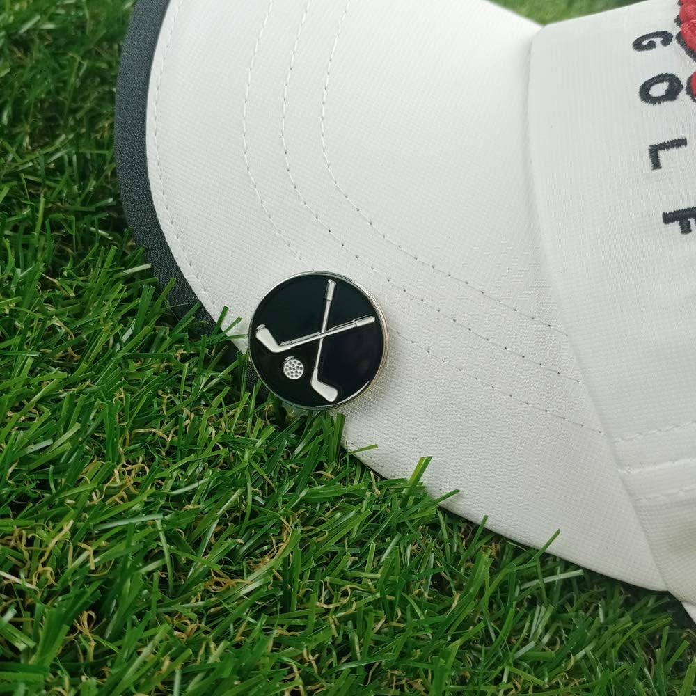 Golf Ball Markers with Hat Clips Value Sets for Men Women Golfer, Removable Attaches Easily to Golf Cap Premium Gifts