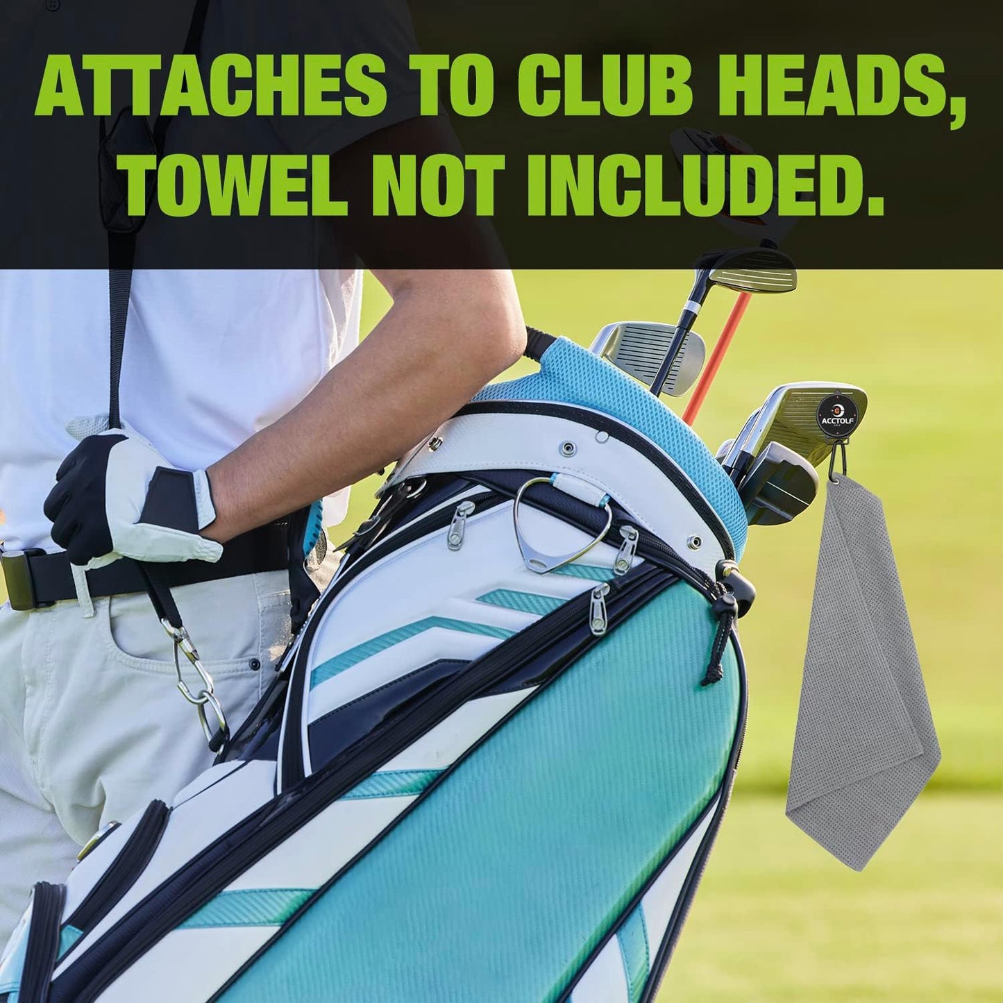 Magnetic Clip for Golf Towel, Magnetic Golf Towel Clip for Golf Cart, Clubs, Golf Hub, Removable Industrial Magnetic Accessories