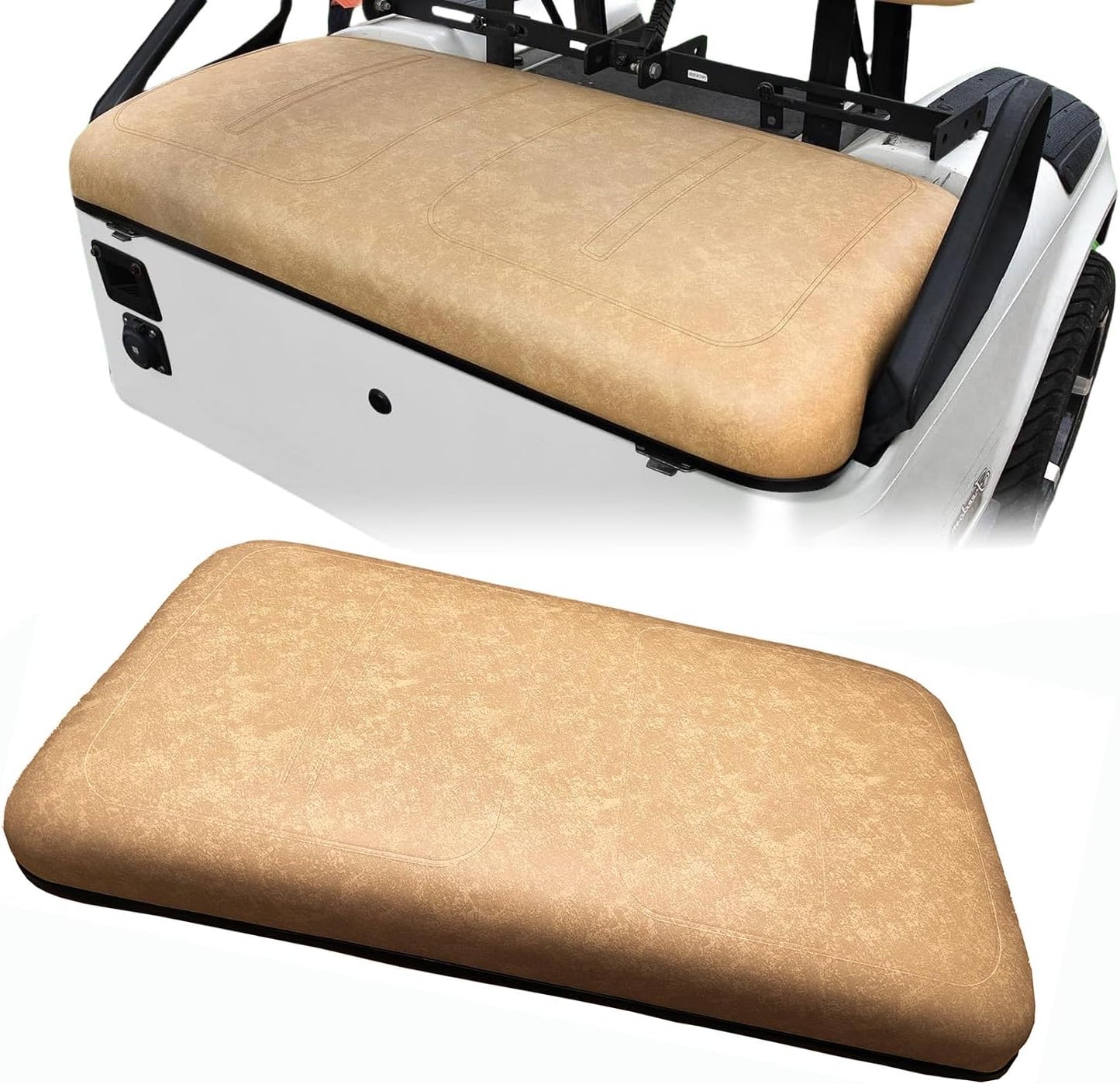 Dr.Acces Golf Cart Seats Front Seat Bottom & Seat Back Assembly for EZGO TXT/Medalist 1994-2013 Models, Replaces OEM # 71751-G04, factory size (Seat Bottom Tan)