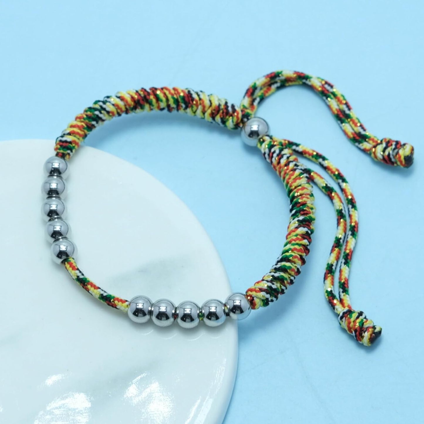 LAMIBEE Golf Stainless Steel 10 Bead Score Counter Bracelet, Golf Stroke Count Bracelet, Resizable Easy to Adjust Golf Round Scoring Tracker, Durable Stylish Golf Accessory