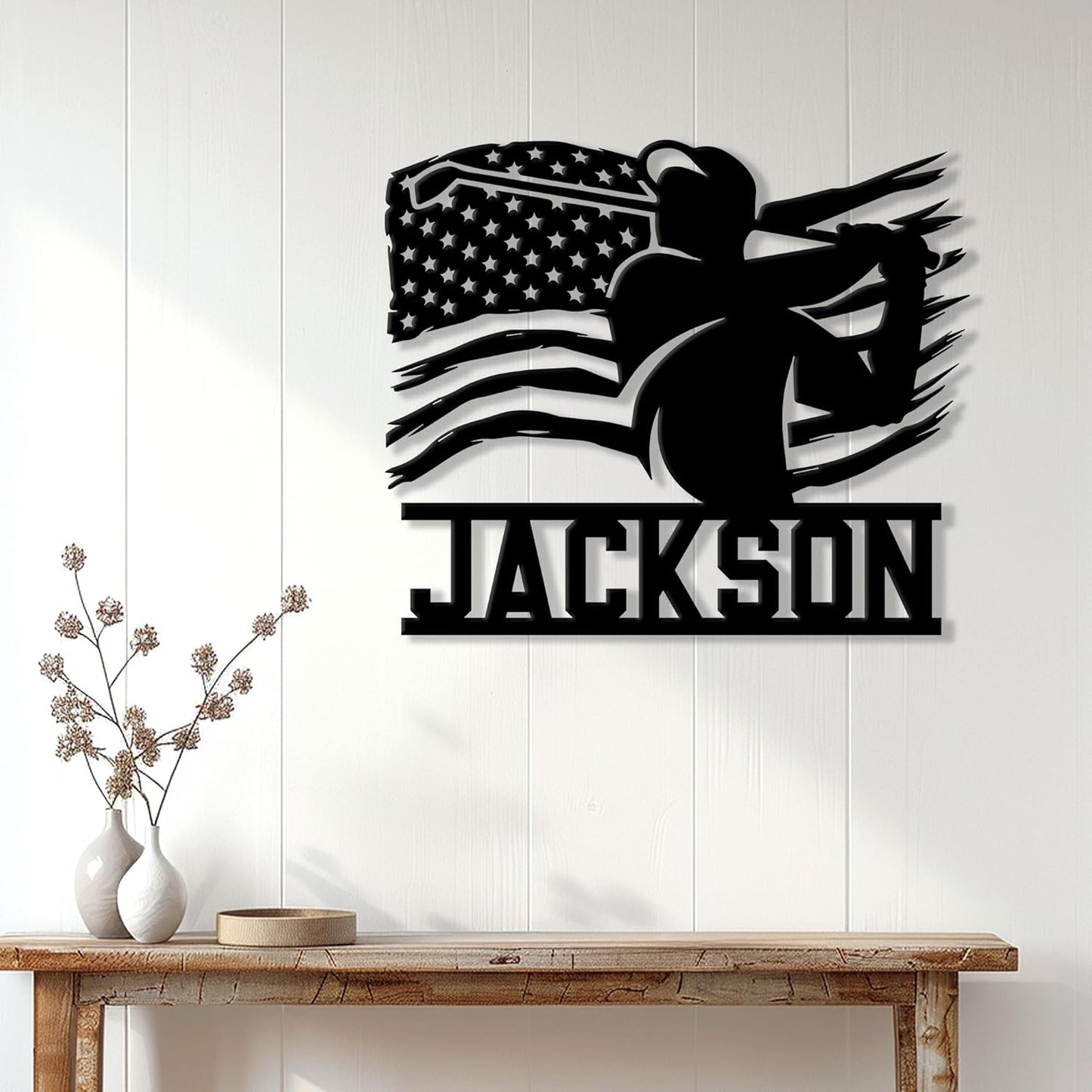 Personalized Golf Metal Sign – Custom Golfer Name Wall, Fence, Yard, Porch, Patio, Home, Office, or Man Cave Decor – Gift for Dad, Husband, Boyfriend, Son, or Golf Lovers on Birthday or Holiday