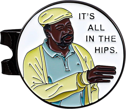 Golf Ball Marker with Magnetic Hat Clip - Funny Golf Gift