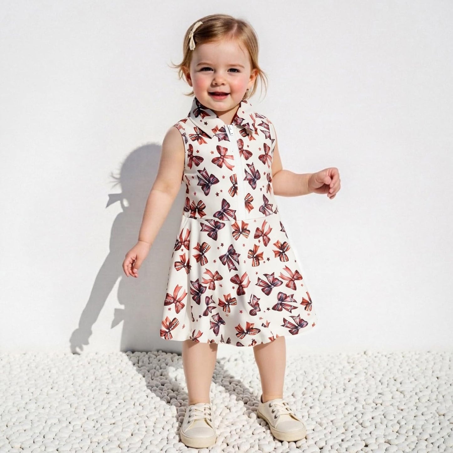 Little Girls Mardi Gras Outfit Toddler Sleeveless A Line Sun Dress Kids Zipper Party Dresses Spring Summer Clothes