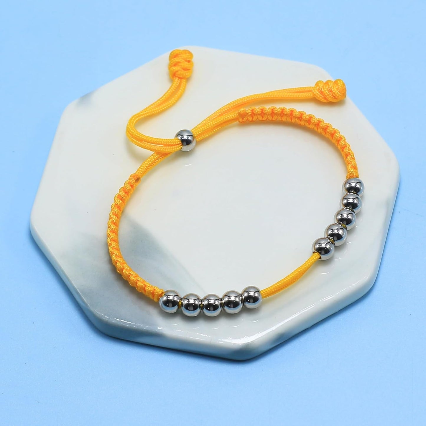 LAMIBEE Golf Stainless Steel 10 Beads Score Counter Bracelet, Golf Stroke Count Bracelet, Resizable and Easy to Adjust Golf Round Scoring Tracker, Durable and Stylish Golf Accessory