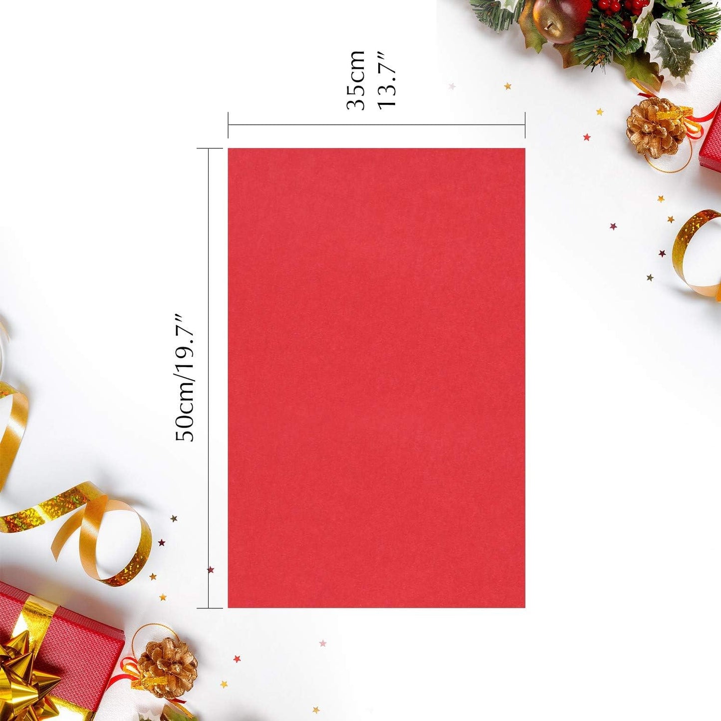 FEPITO 100 Sheets Christmas Tissue Paper Gift Wrapping Paper Red Green Grey and White Tissue Paper for Xmas Gift Wrapping, Crafts(14 x 20 Inch)