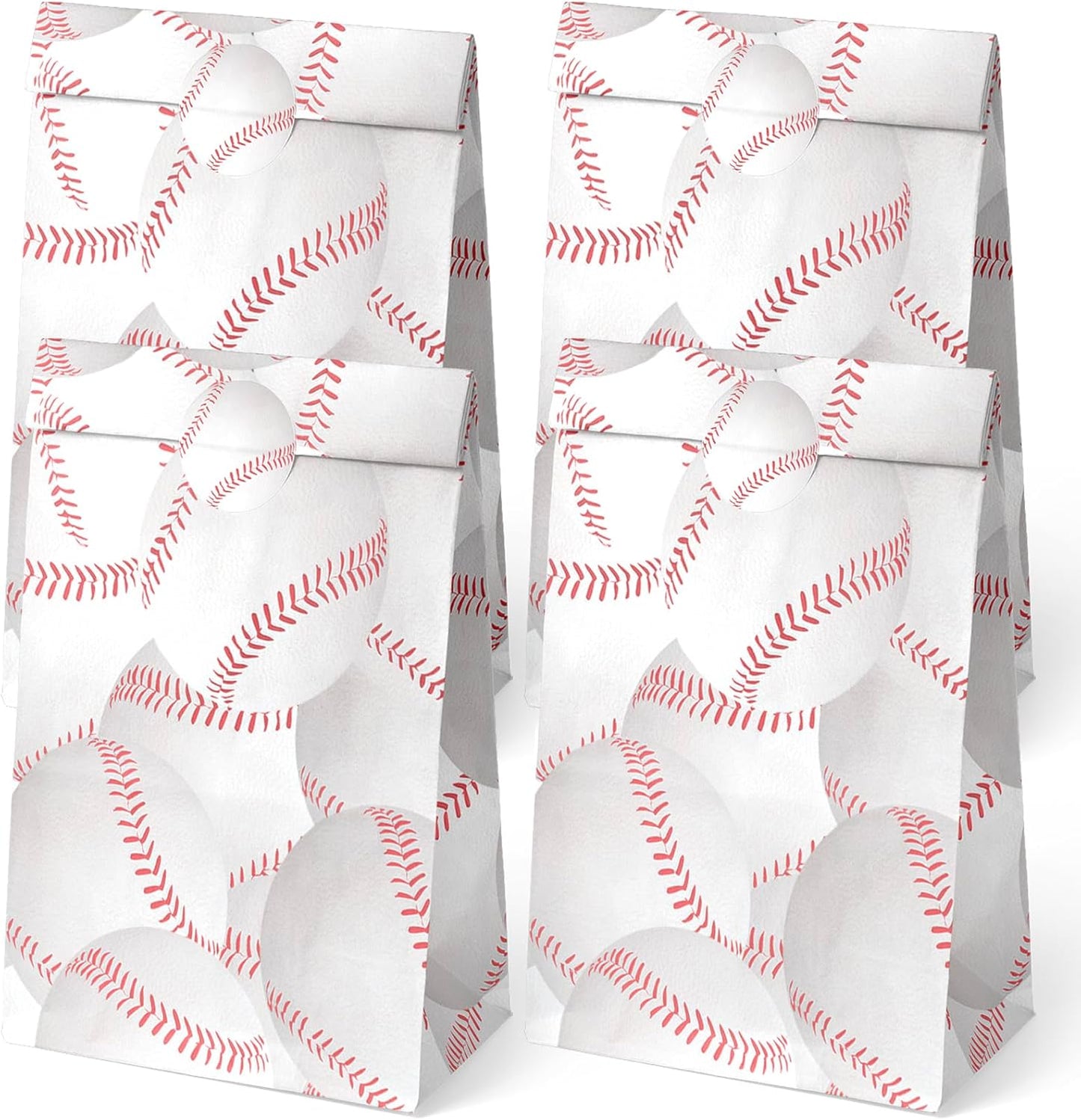 OuteGo 24 Baseball Party Favor Bags with Stickers - Goodie Bags & Party Favors for Kids' Birthday Parties