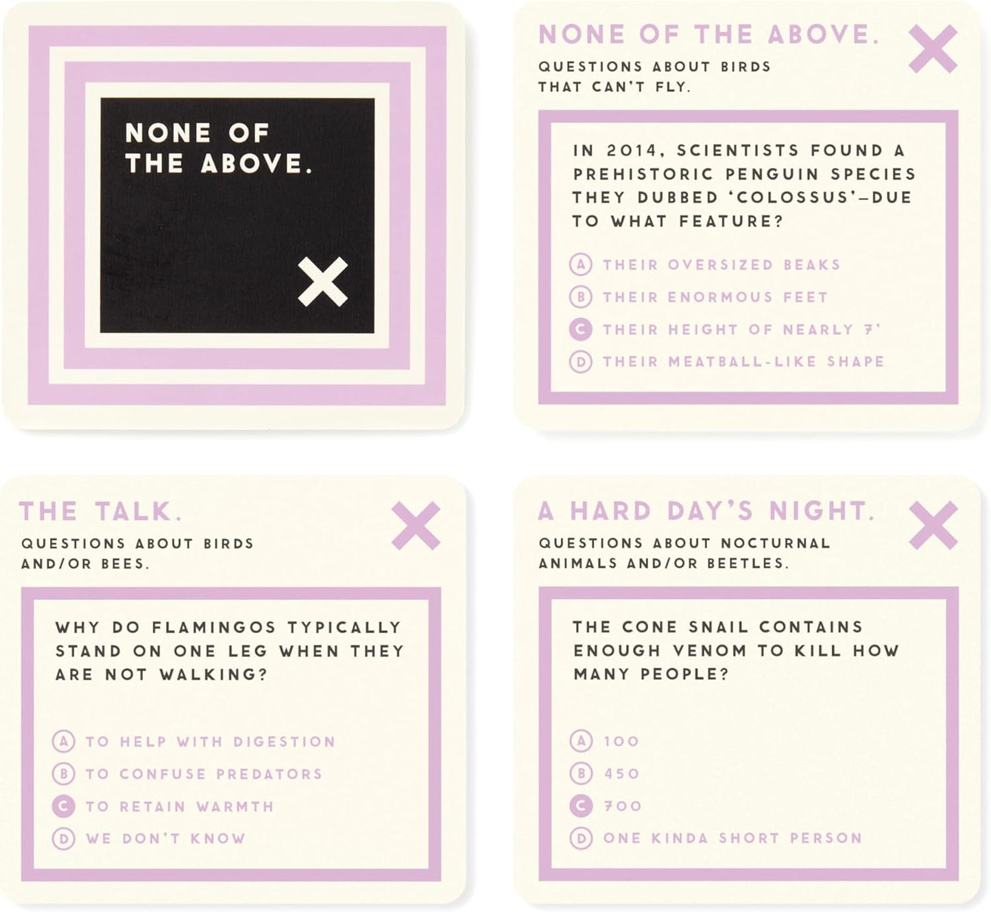 Brass Monkey Useless Animal – Trivia Card Game Set with 200 Unique Questions About All Different Kinds of Animals
