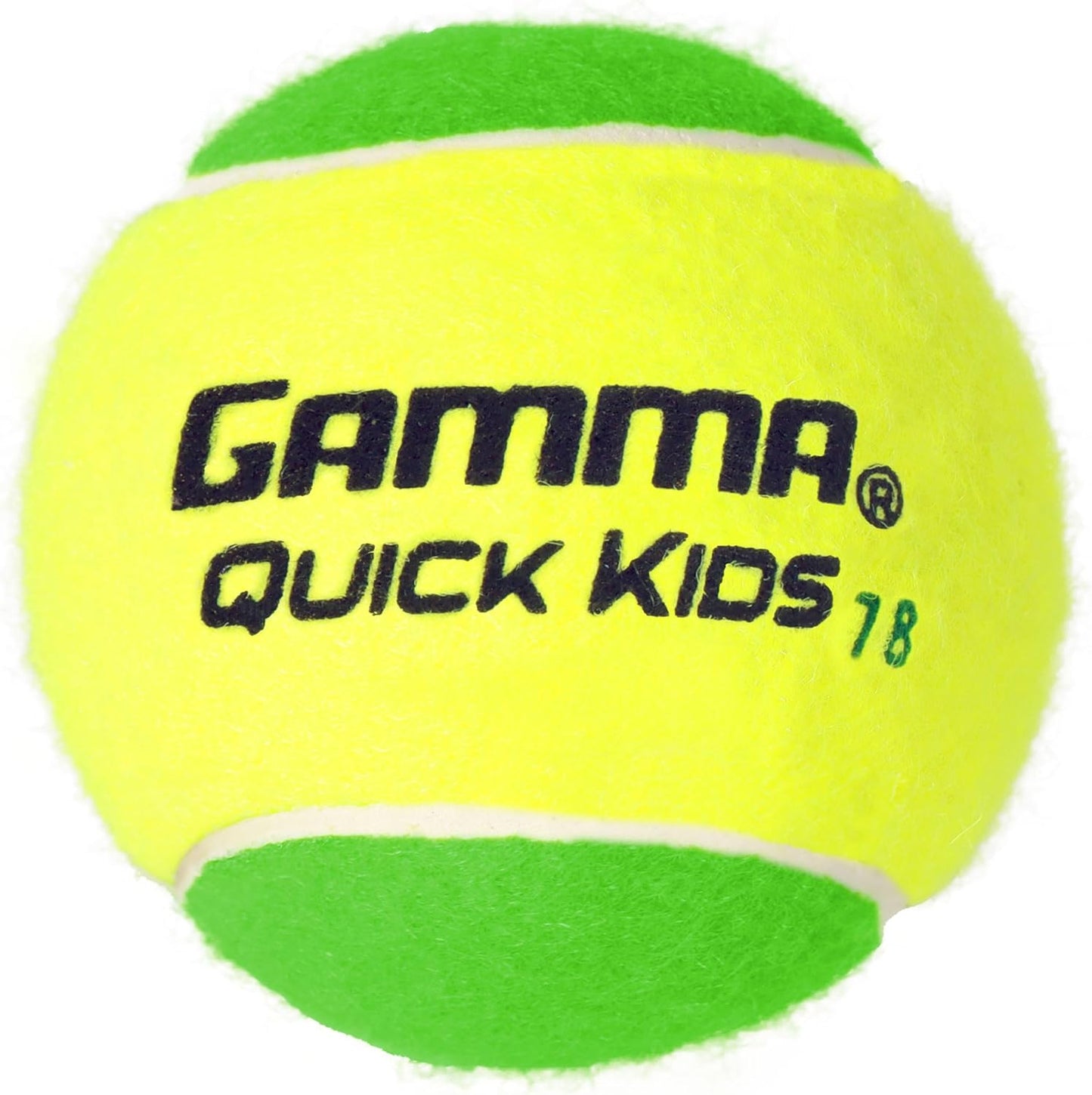 GAMMA Quick Kids 36, 60, & 78 Training Tennis Balls for Kids & Beginners, Low-Compression Core Reduces Speed & Bounce, Great for Tennis Practice, USTA & ITF Approved for Use in 10 & Under Tournaments