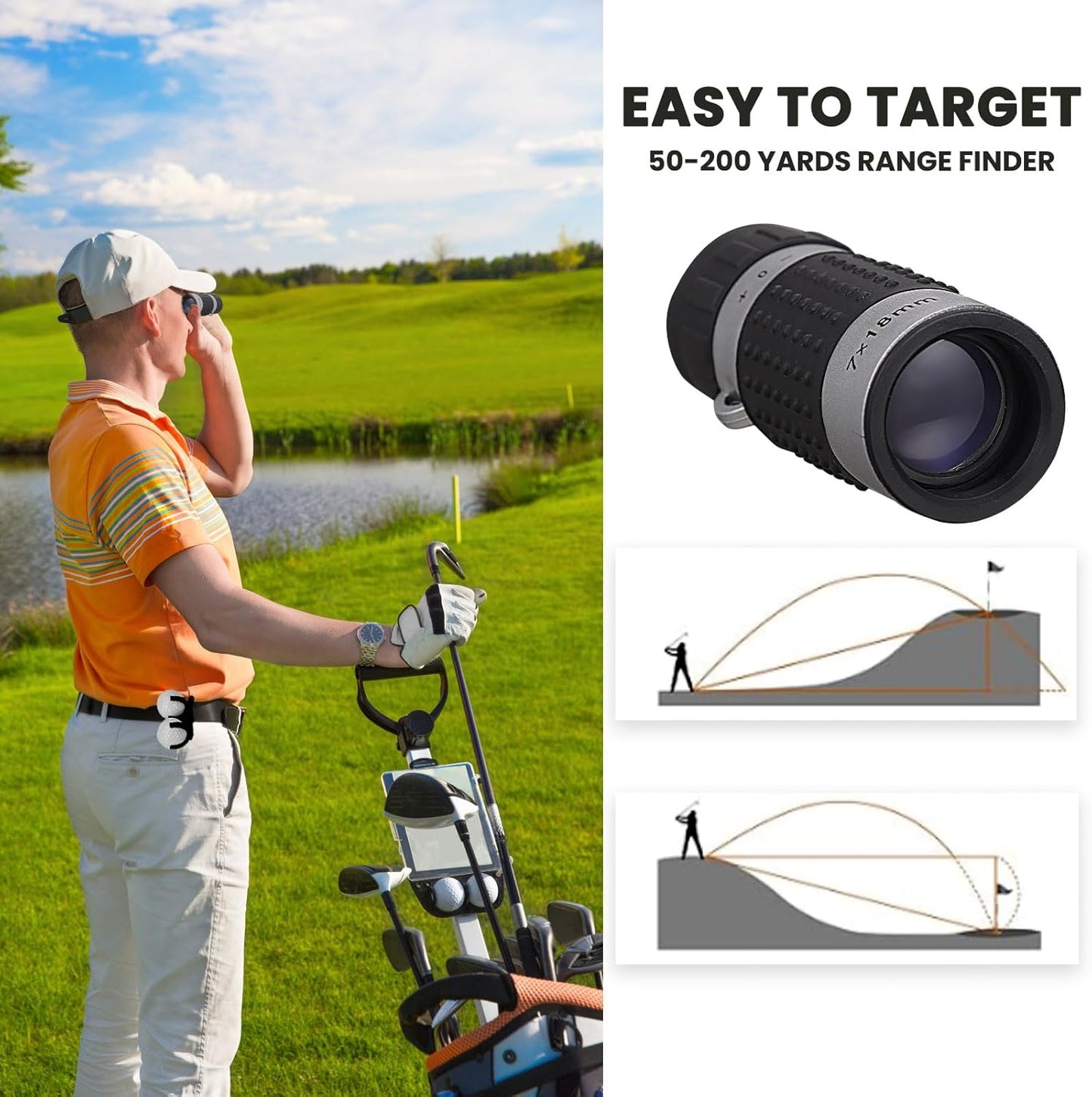 Golf Gifts for Men and Women,Golf Accessories Set with Hi-End Case,Golf Balls,Golf Tees,Golf Multifunctional Divot Tool,Rangefinder Golf Brush,Golf Scorer，Golf Ball Clamp