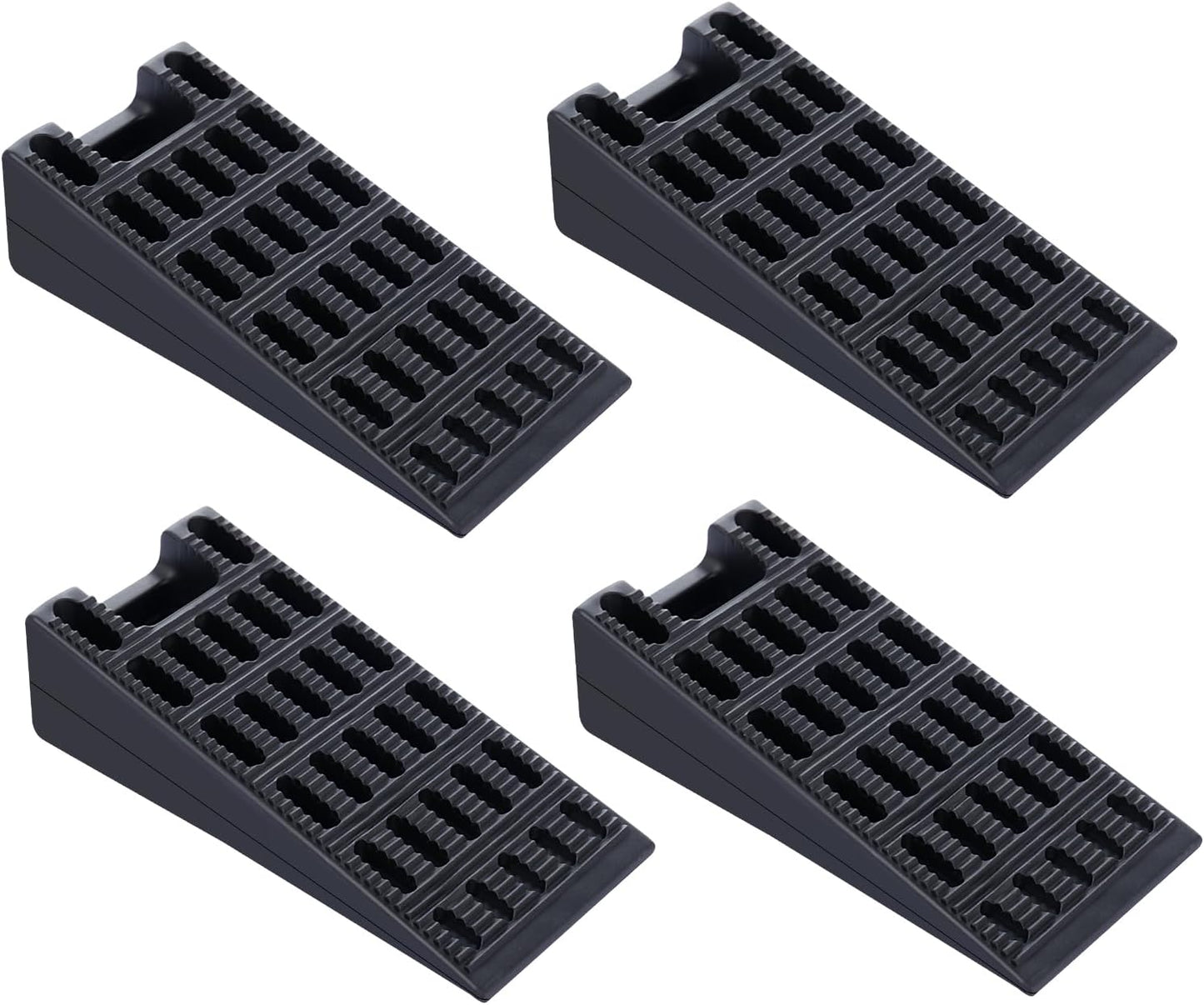 Door Stopper,4 Pack Flexible Rubber Door Stops Wedge Holder,DIY Furniture Levelers for Doors, Tables of Home Improvement、Office、School、Factory etc（Black） … B0C9GPBS9J (Door Stops)