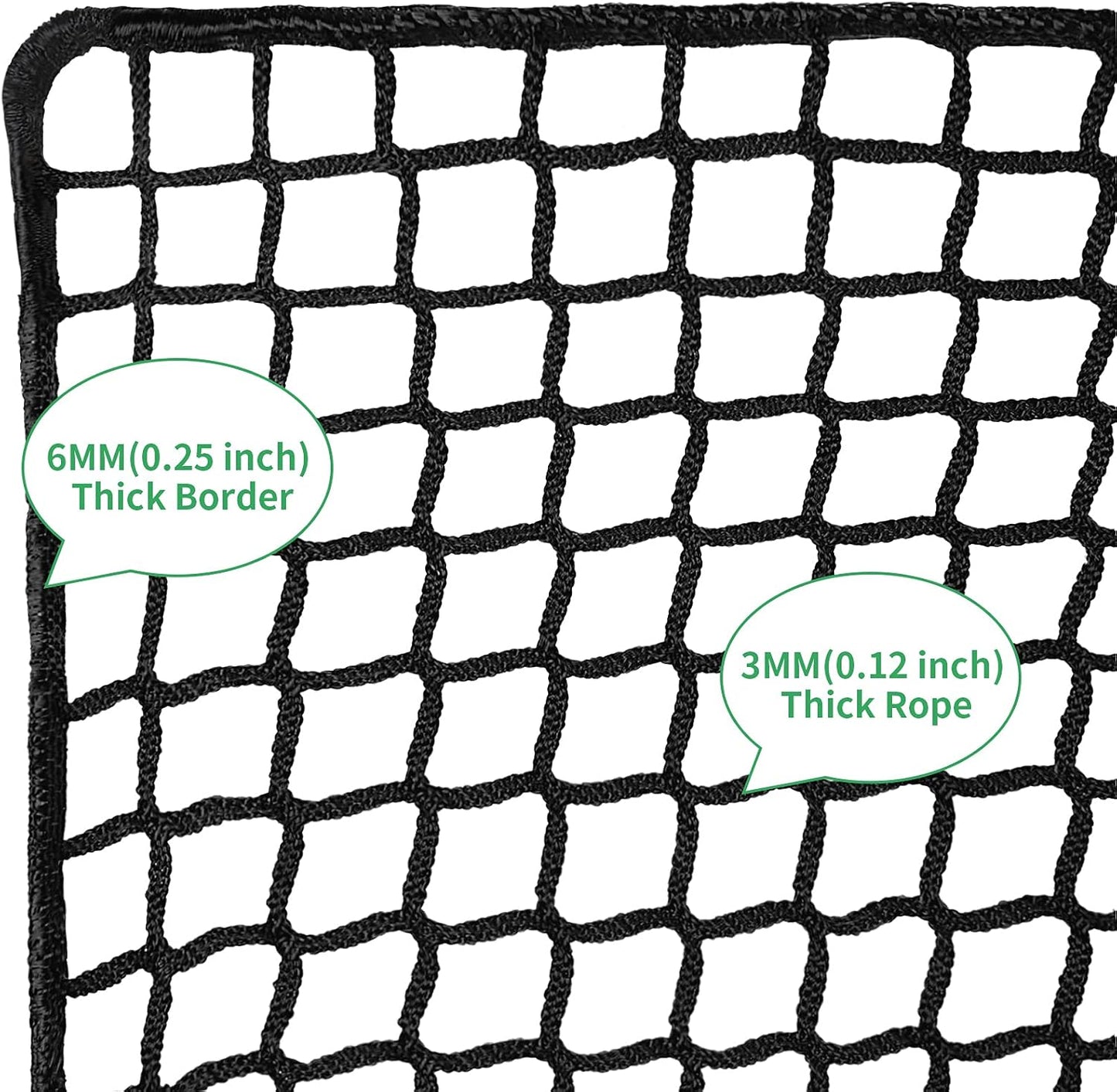 Golf Practice Net - Heavy Duty Nylon Netting, 10x10ft/10x15ft/10x20ft