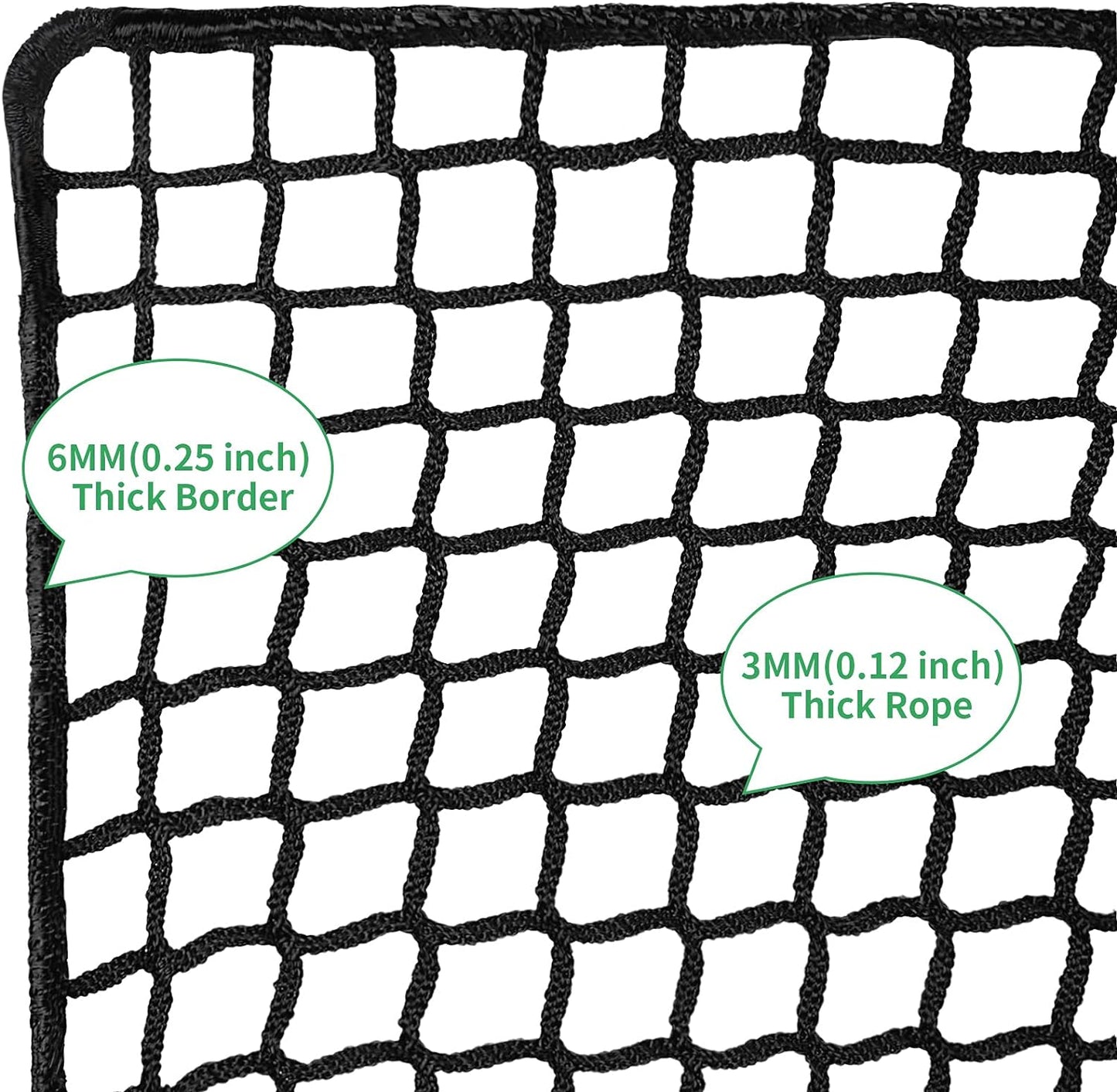 Golf Practice Net - Heavy Duty Nylon Netting, 10x10ft/10x15ft/10x20ft