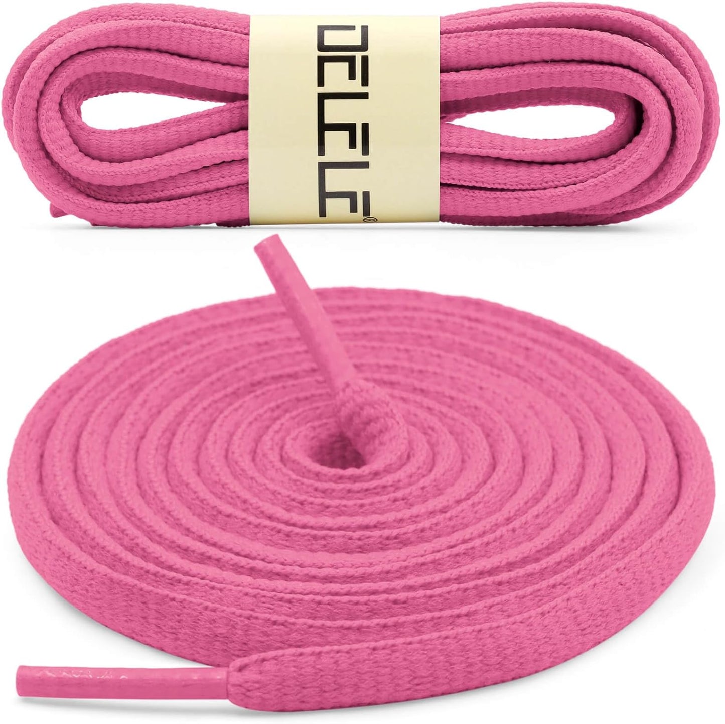 DELELE 2Pair Oval Shoes laces 42 Colors Half Round 1/4" Athletic ShoeLaces for Sport/Running Shoes Shoe Strings