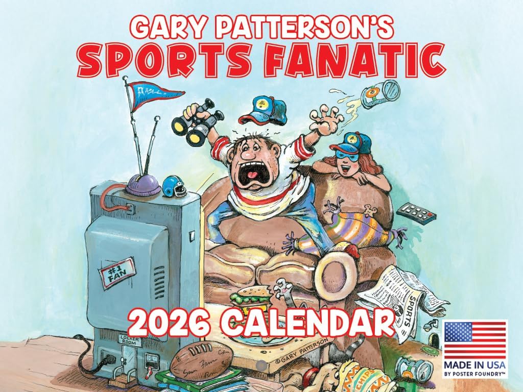 Gary Patterson Sports Calendar 2026 Monthly Wall Calender 12 Month | American Made In The USA