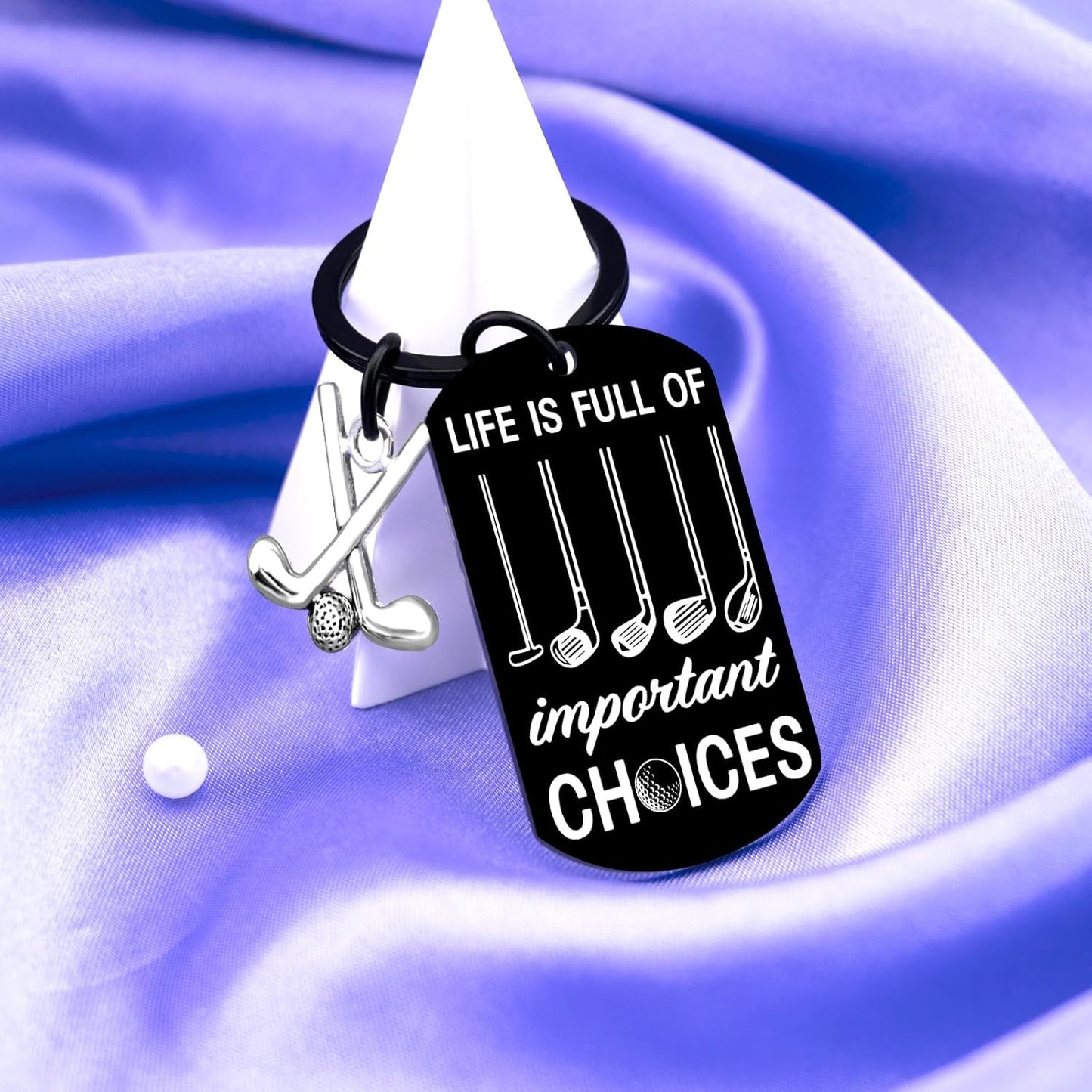 Golf Gifts For Dad Men Cool Golf Keychain Gift For Golfers Men Unique Christmas Birthday Gifts For Men Him Funny Golfing Accessories Present For Golf Lovers Golf Stocking Stuffers For Men Golfers