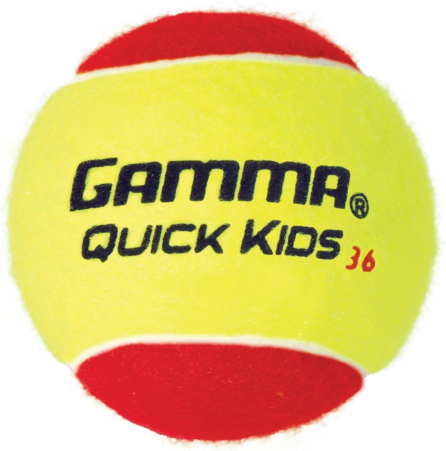 GAMMA Quick Kids 36, 60, & 78 Training Tennis Balls for Kids & Beginners, Low-Compression Core Reduces Speed & Bounce, Great for Tennis Practice, USTA & ITF Approved for Use in 10 & Under Tournaments
