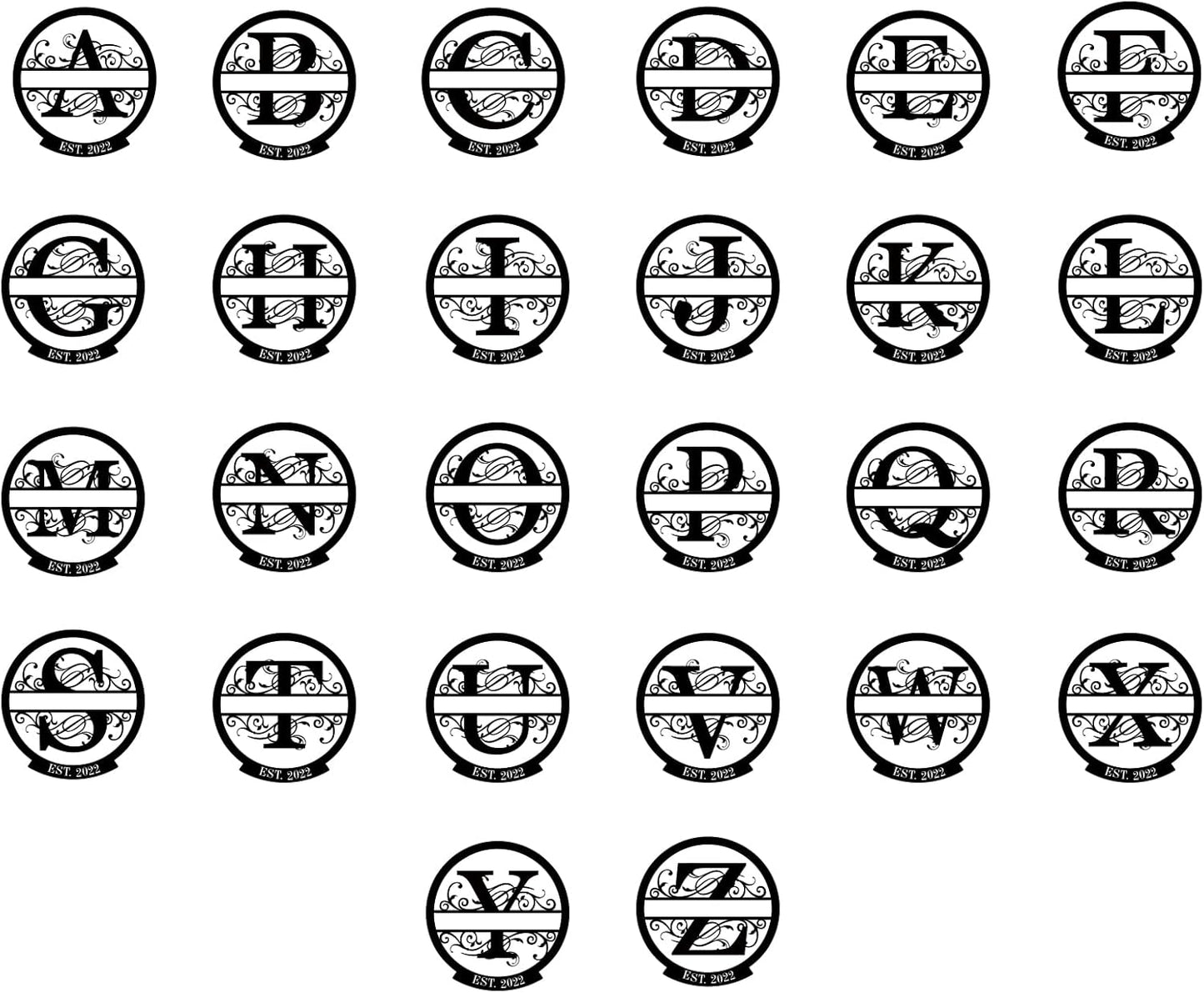 Personalized Last Name Signs, Custom Family Metal Sign, Personalized Christmas Gifts, Est Year Established Signs, Custom Metal Last Name Signs,Monogram Wall Decor