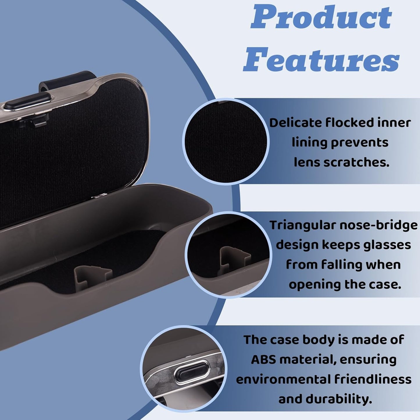 Evankin Universal Car Accessories Car Sun Visor Glasses Holder,Car Sun Visor Organizer Sunglasses Holder Clip On Sun Visor Secure Clip for Sunglasses