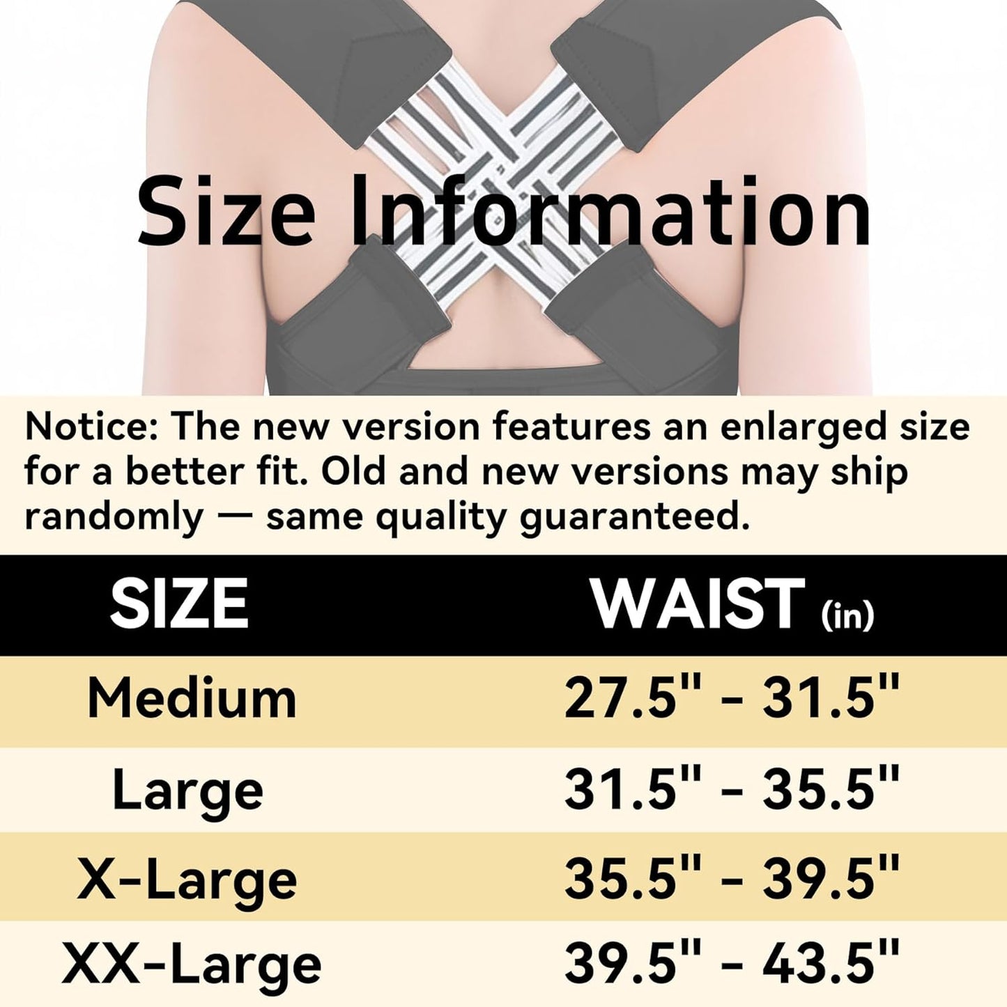 Back Brace Posture Corrector for Women and Men Shoulder Straightener Hunchback Adjustable Support Upper Comfy Correction Back Pain Relief Scoliosis Lumbar Spine Upgraded (Black, X-Large)