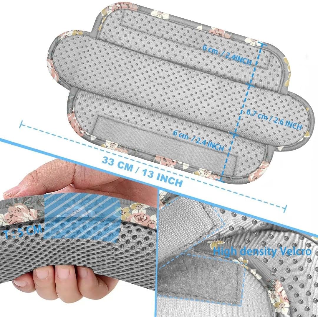 ZINZ 2-Pack Universal Shoulder Pad with Ultra Thick Cushion for Bag Luggage Bag Crossbody, Plus Long & Anti-Slip & Breathable,Light Rose