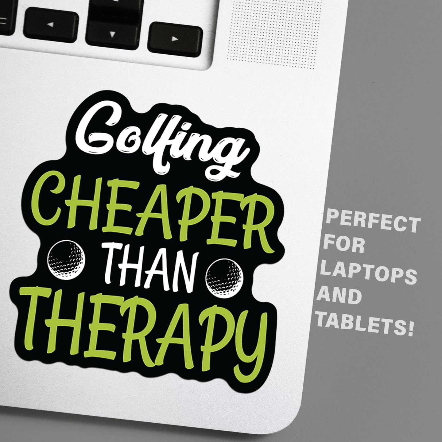 Funny Golf Stickers – Choose from 10 Humorous Designs – Durable Waterproof Vinyl Decals for Cars, Golf Carts, Laptops, Windows, Bumpers & More – 5 Inch (Cheaper Than Therapy)