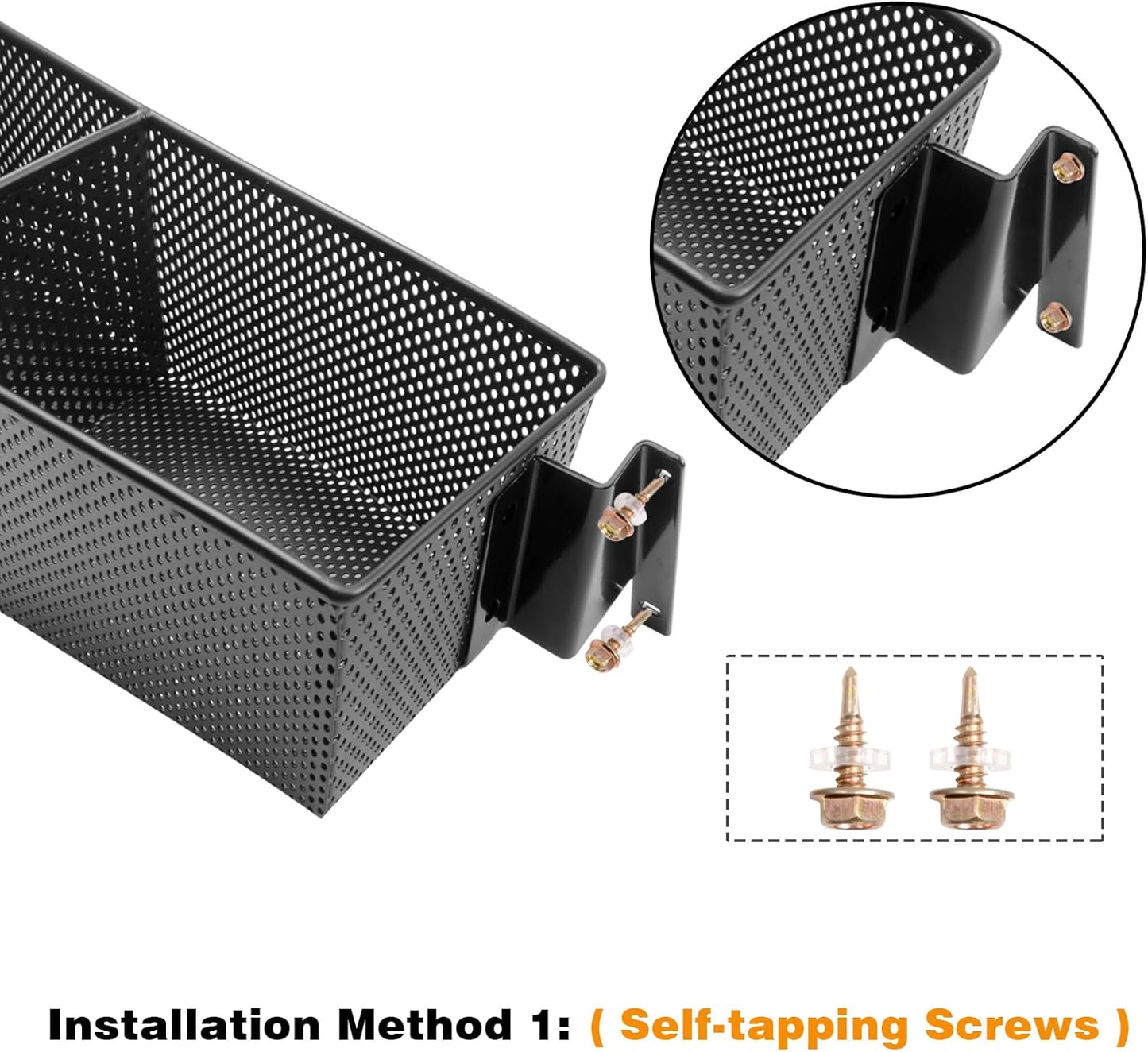 Tempo/Onward Golf Cart Front Basket, Front Inner Dash Tray Storage Organizer Compatible with Club Car 2017 and Newer Onward & Tempo, Sturdy One-Piece Design & Water Resistance