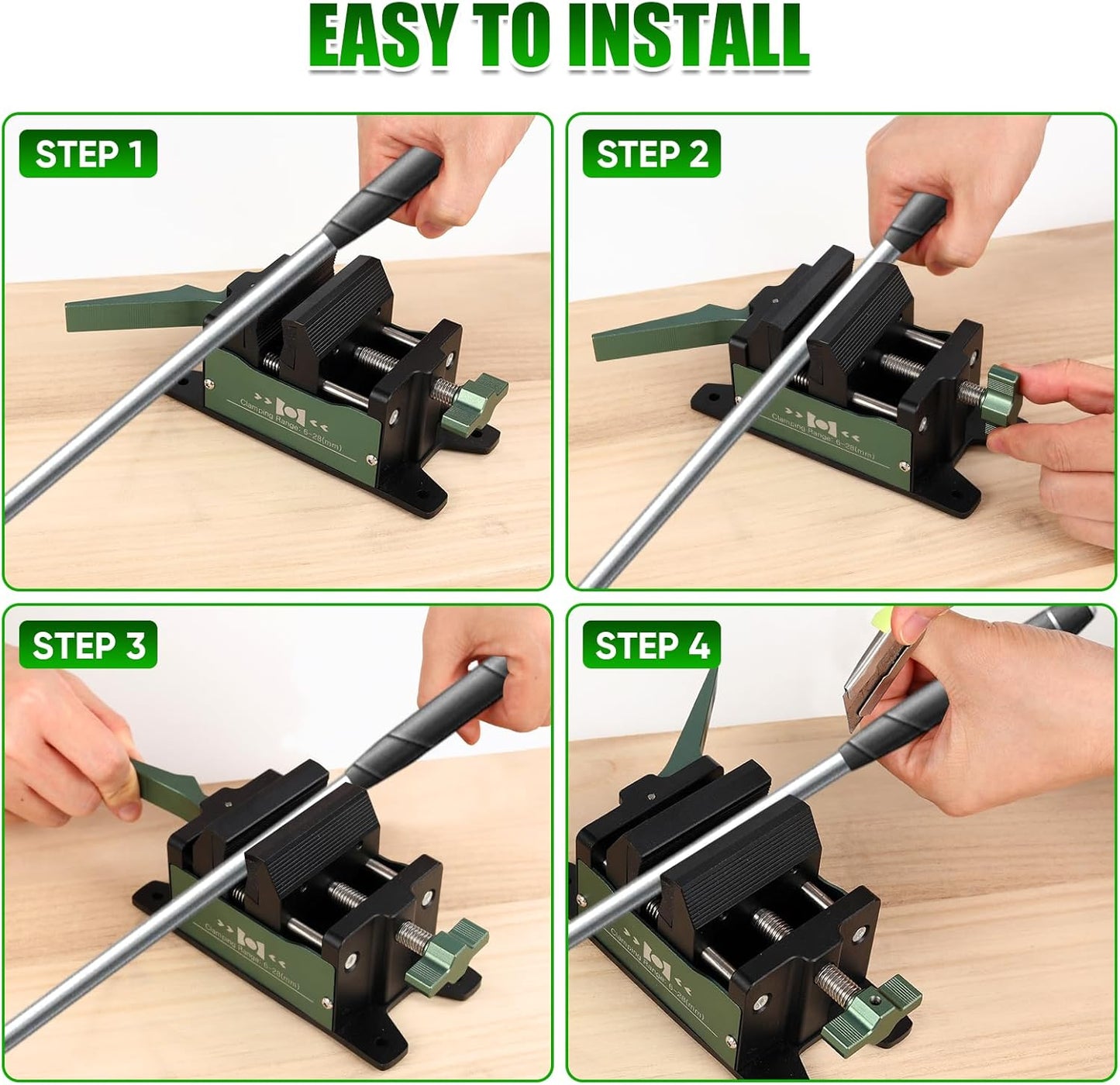 Golf Club Regripping Pro Kit Aluminum Vise Clamp Quick Release Golf Shaft Vice Clamp Home Vise Clamp Golf Grip Removal Tool