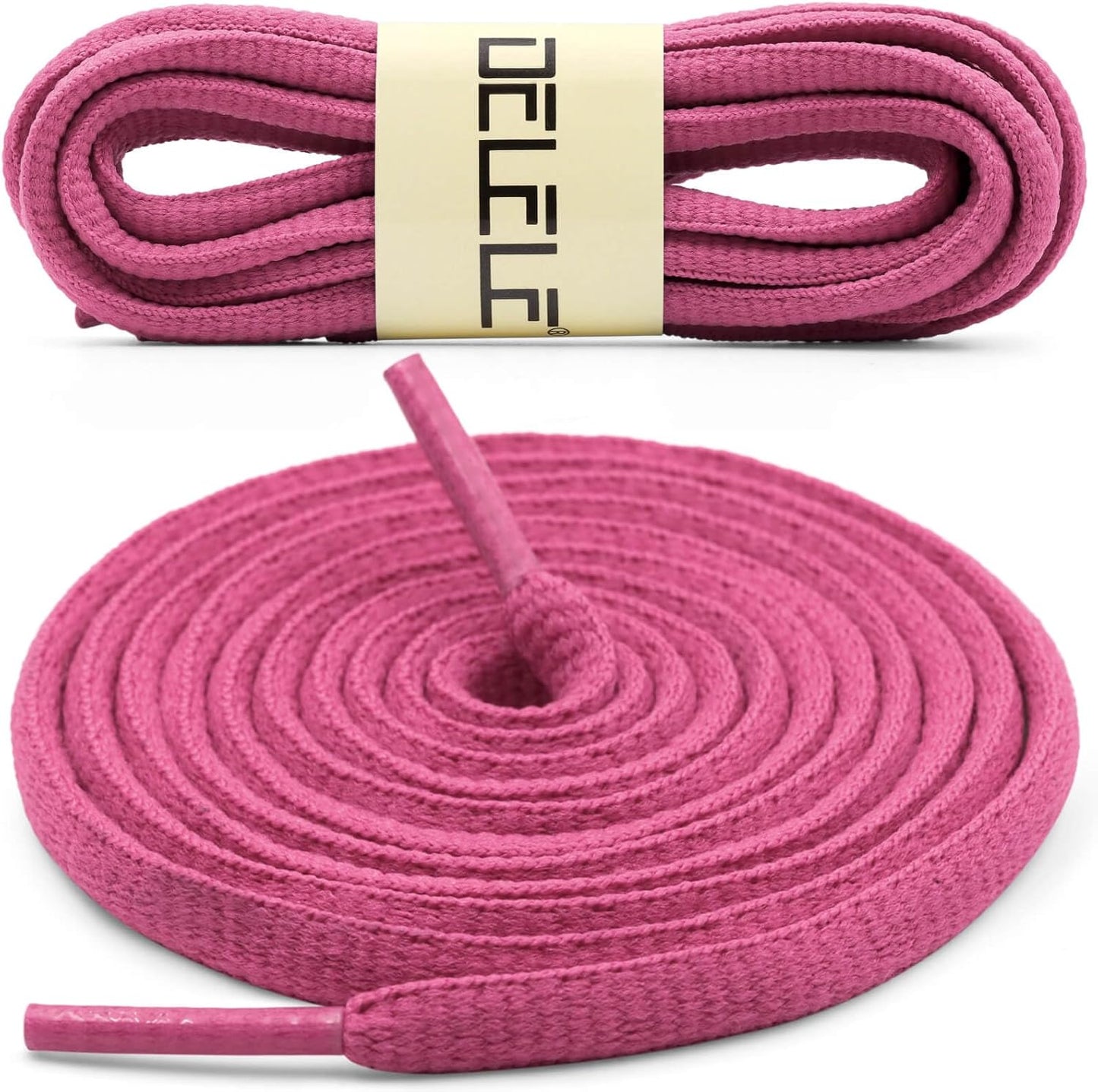 DELELE 2Pair Oval Shoes laces 42 Colors Half Round 1/4" Athletic ShoeLaces for Sport/Running Shoes Shoe Strings