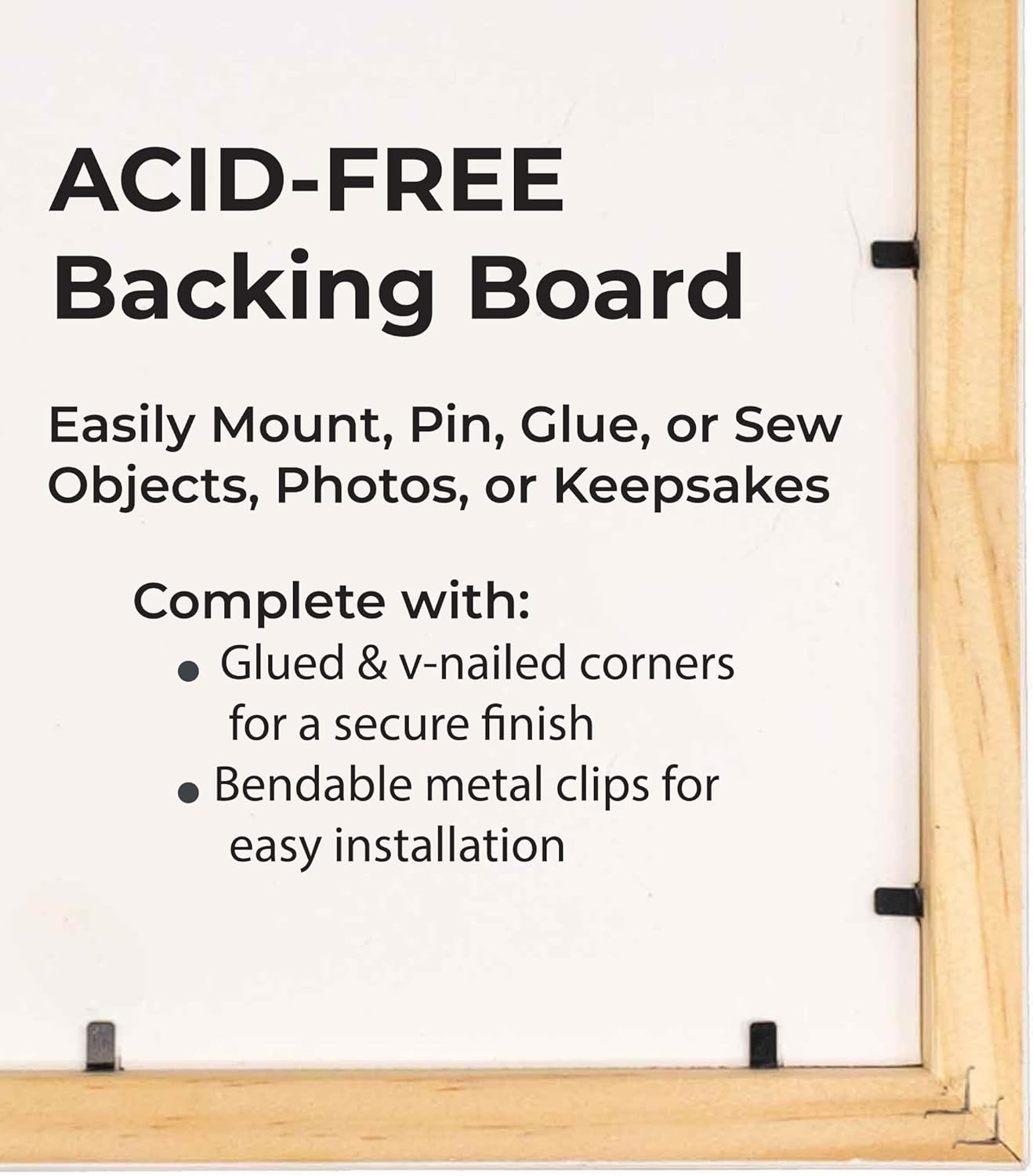 7x10 Shadow Box Black Solid Wood Display Frame with White Acid-Free Backing UV Acrylic & Hanging Hardware - with 3/4" Usable Depth