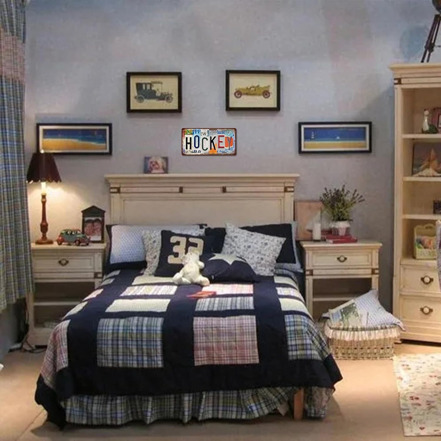 Vintage Sport Metal Tin Sign Camping License Plate Wall Decor for Home Cafe Bar Pub 12 x 6 Inches