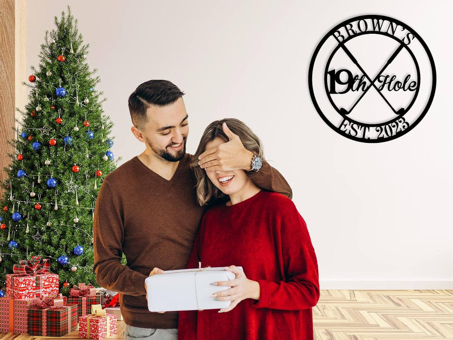 Personalized 19th Hole Metal Sign, Personalized Golf Sign, Golf Mancave Sign, Custom Golf Gifts for Men, Golfer Gifts, Boyfriend, Husband, Dad