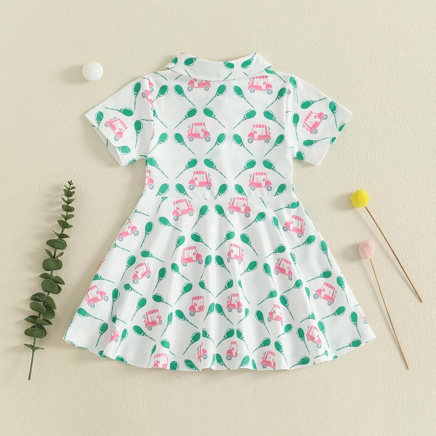 Little Girls Mardi Gras Outfit Toddler Sleeveless A Line Sun Dress Kids Zipper Party Dresses Spring Summer Clothes