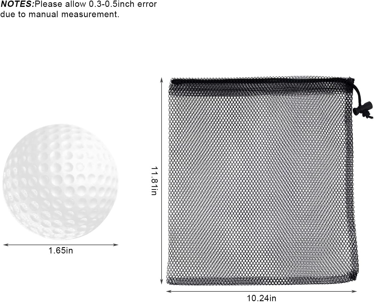 40 Pack Foam Golf Practice Balls - Realistic Feel and Limited Flight Training Balls for Indoor or Outdoor