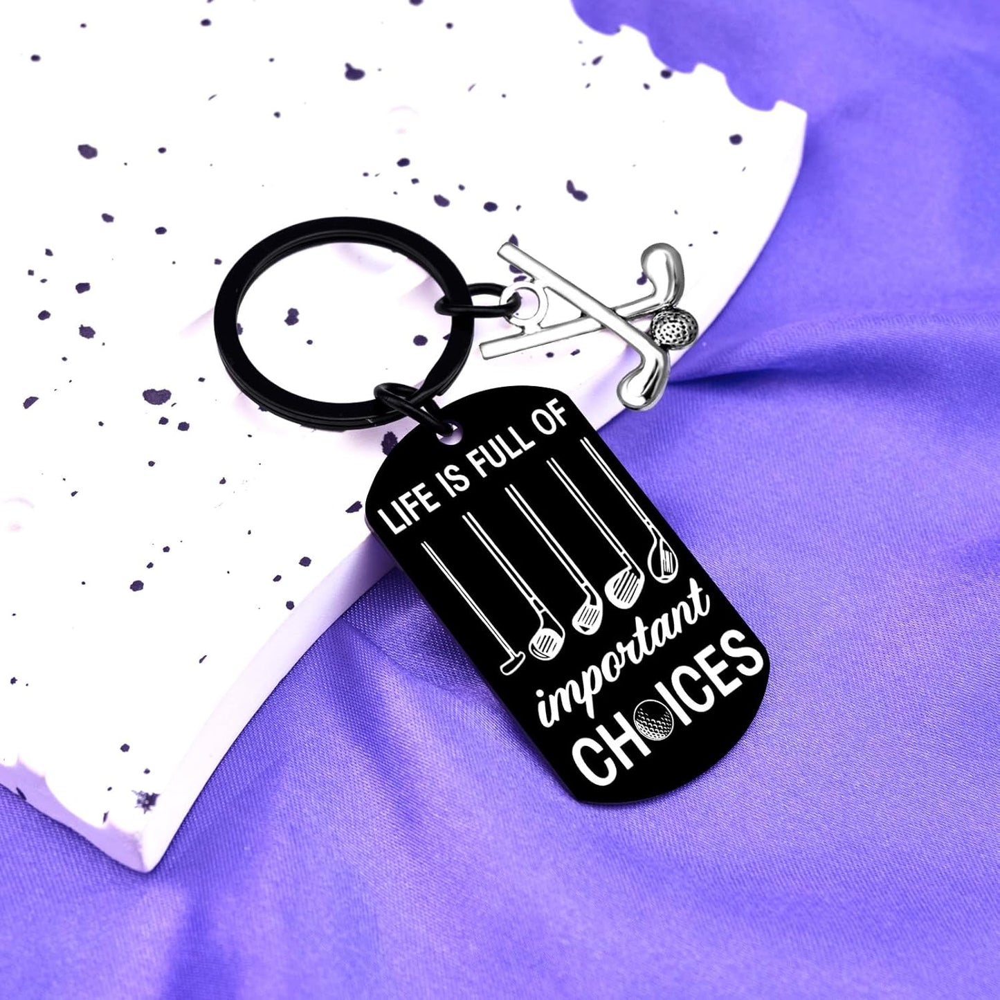 Golf Gifts For Dad Men Cool Golf Keychain Gift For Golfers Men Unique Christmas Birthday Gifts For Men Him Funny Golfing Accessories Present For Golf Lovers Golf Stocking Stuffers For Men Golfers