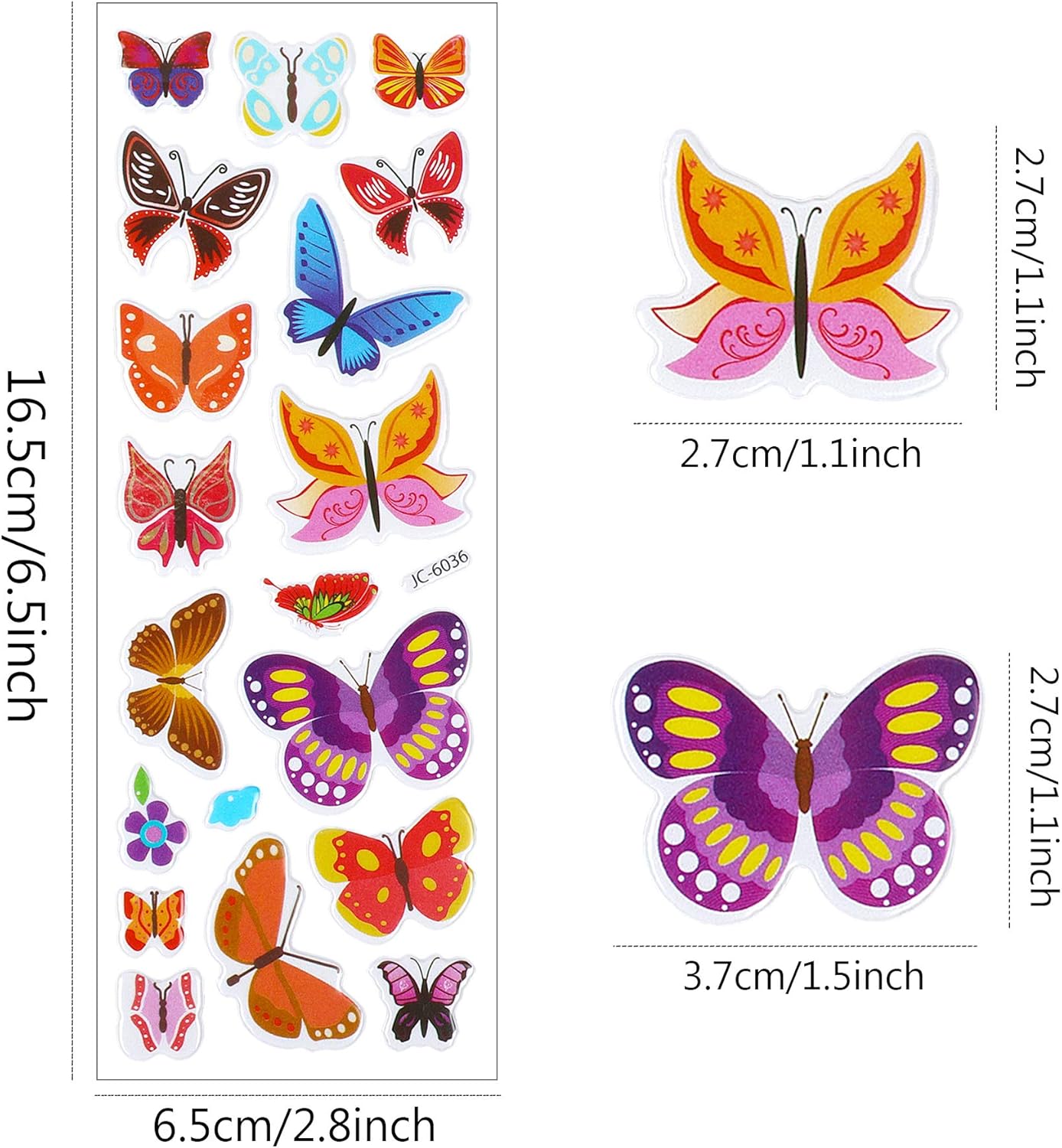 UPINS 200 Counts 3D Animal Insect Small Stickers Sheets Bulk for Kids Toddlers, Foam Sticker Books for Kids