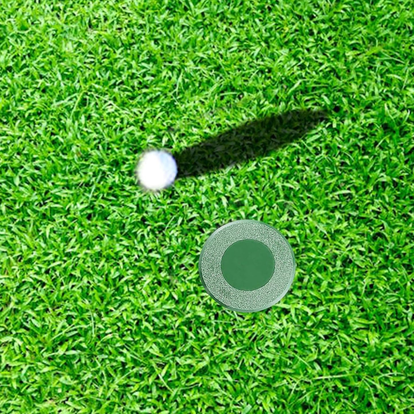 Golf Hole Cups Cover Golf Practice Set Putting Cup and Cover Training Aids Training Tool Green Hole Cup for Yard Garden Backyard Home Outdoor Activities (Green)