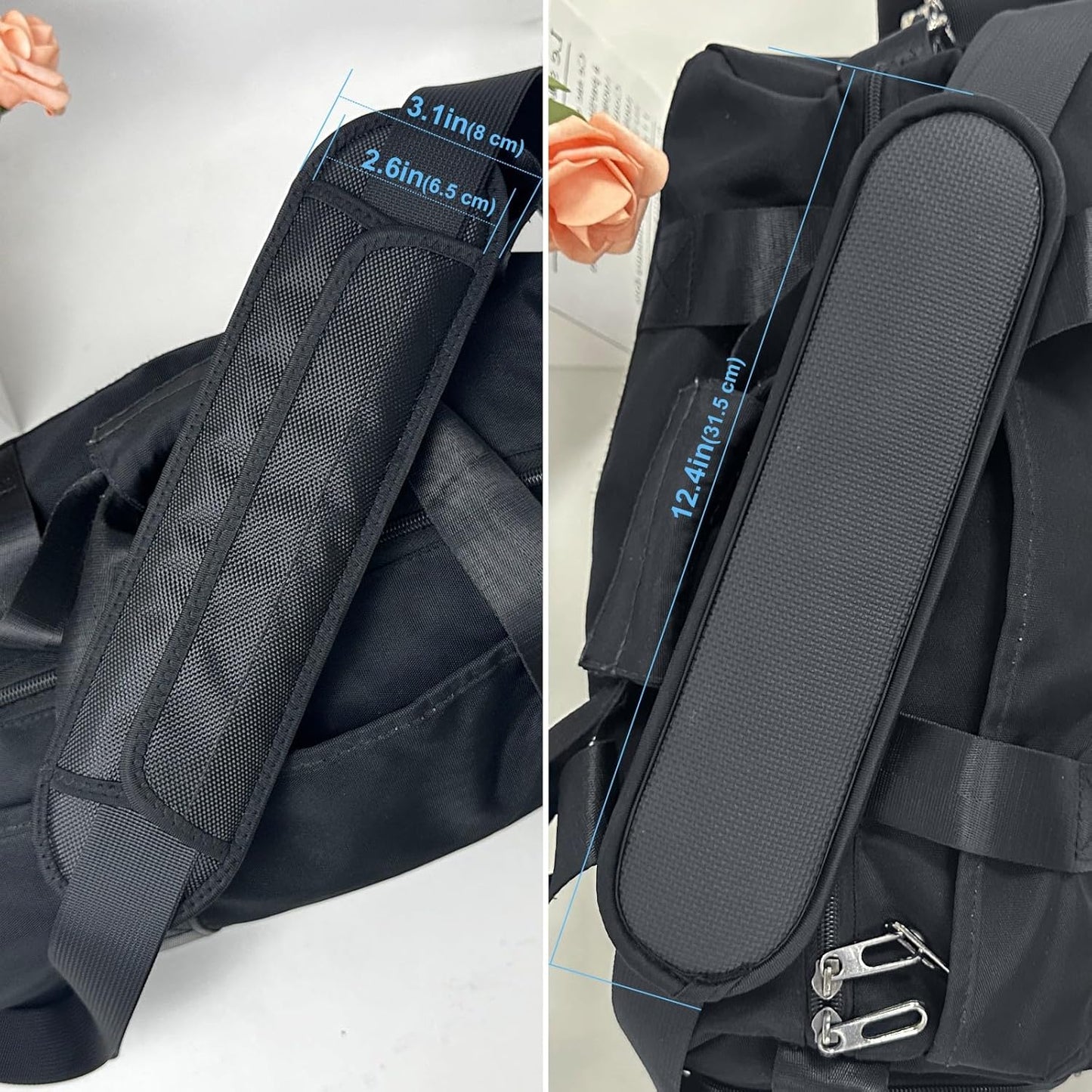 Non-Slip Shoulder Strap Pad, Waterproof Air Cushion Shoulder Relief Pad, for Shoulder Bags, Guitar Strap, Detachable Shoulder Strap Pad Pads Help Relieve Shoulder Pain(Neoprene)