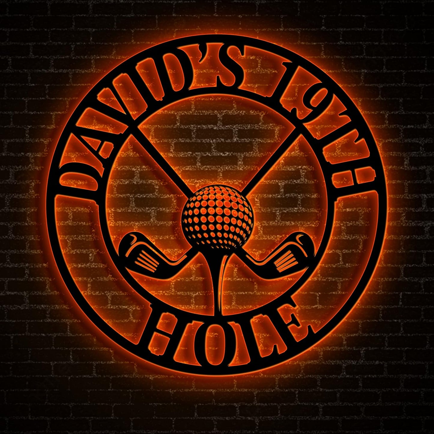 Personalized 19TH Hole Golf Metal Sign LED Light, Home Decoration, Golf Decor For Living Room, Gift For Golfer, Home Decor, Gift For Dad, Son, Sports Lovers, Christmas Gift