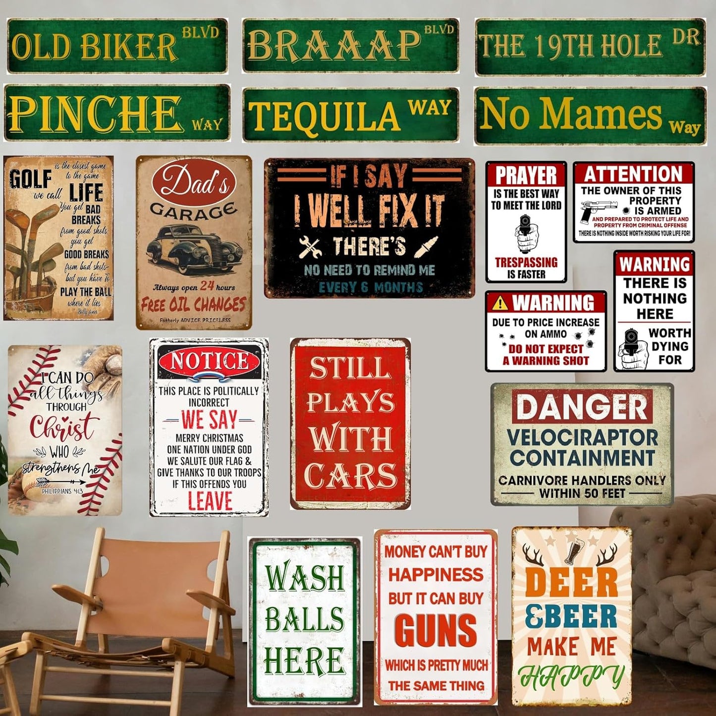 Notice This Place Is Politically Incorrect We Say If This Offends You Leave Signs Funny Metal Tin Signs Garage Signs For Men 8x12 Inch