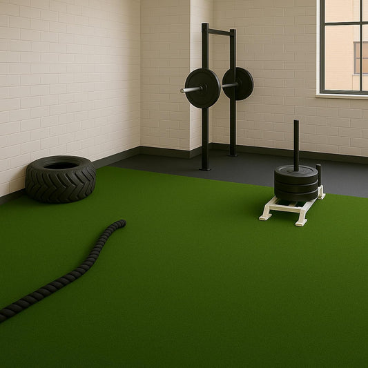 Ottomanson Artificial Turf Golf Hitting Mat 6'6" x 14' Indoor/Outdoor Waterproof Synthetic Fake Grass for Putting Practice Baseball Football Sports Gym Backyard, Custom Size 2' up to 30'