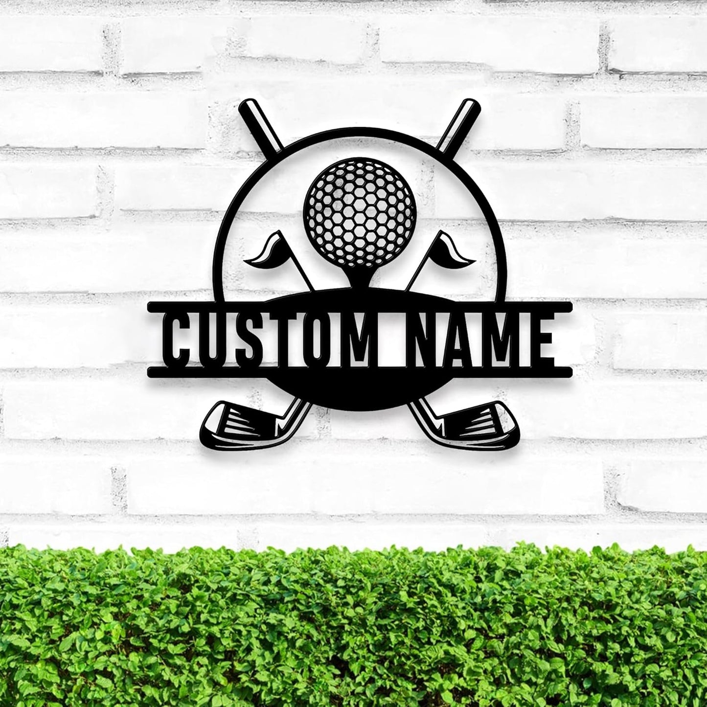 Custom Golfing Metal Wall Art LED Light, Personalized Golfer Name Sign Home Decor, Wall Hanging, Birthday Gift, Christmas Gift