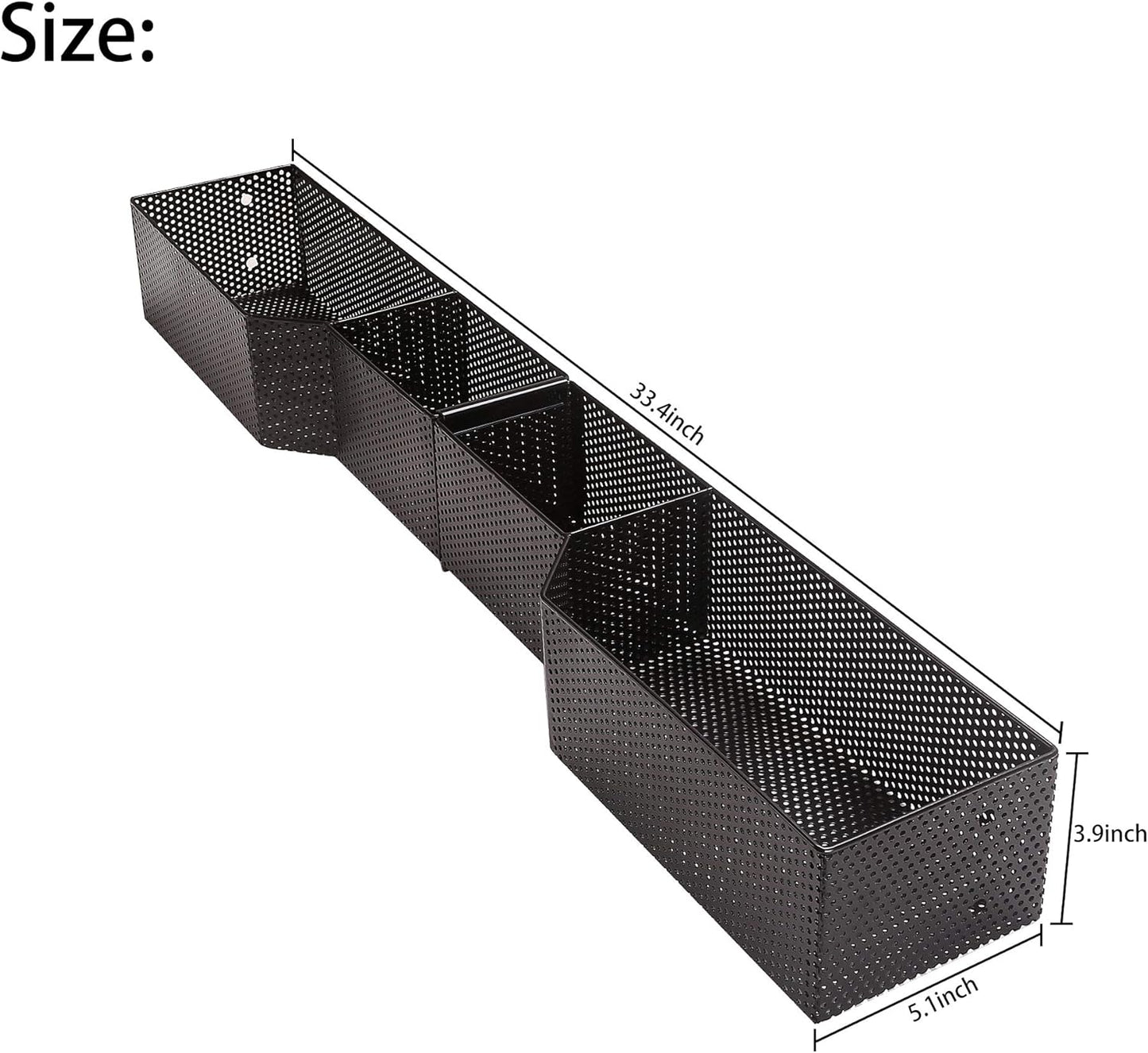 10L0L Golf Cart Front Inner Basket for Club Car DS & Precedent 2001-up Electric & Gas, Heavy Steel Mesh Basket Storage Tray