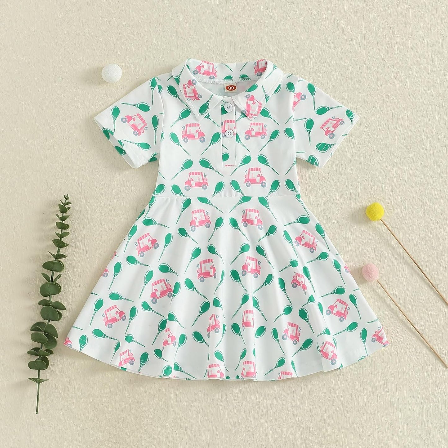 Little Girls Mardi Gras Outfit Toddler Sleeveless A Line Sun Dress Kids Zipper Party Dresses Spring Summer Clothes