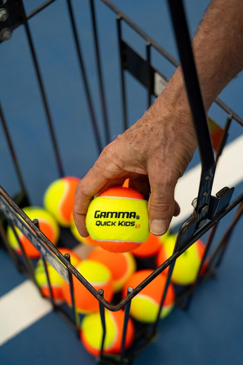 GAMMA Quick Kids 36, 60, & 78 Training Tennis Balls for Kids & Beginners, Low-Compression Core Reduces Speed & Bounce, Great for Tennis Practice, USTA & ITF Approved for Use in 10 & Under Tournaments