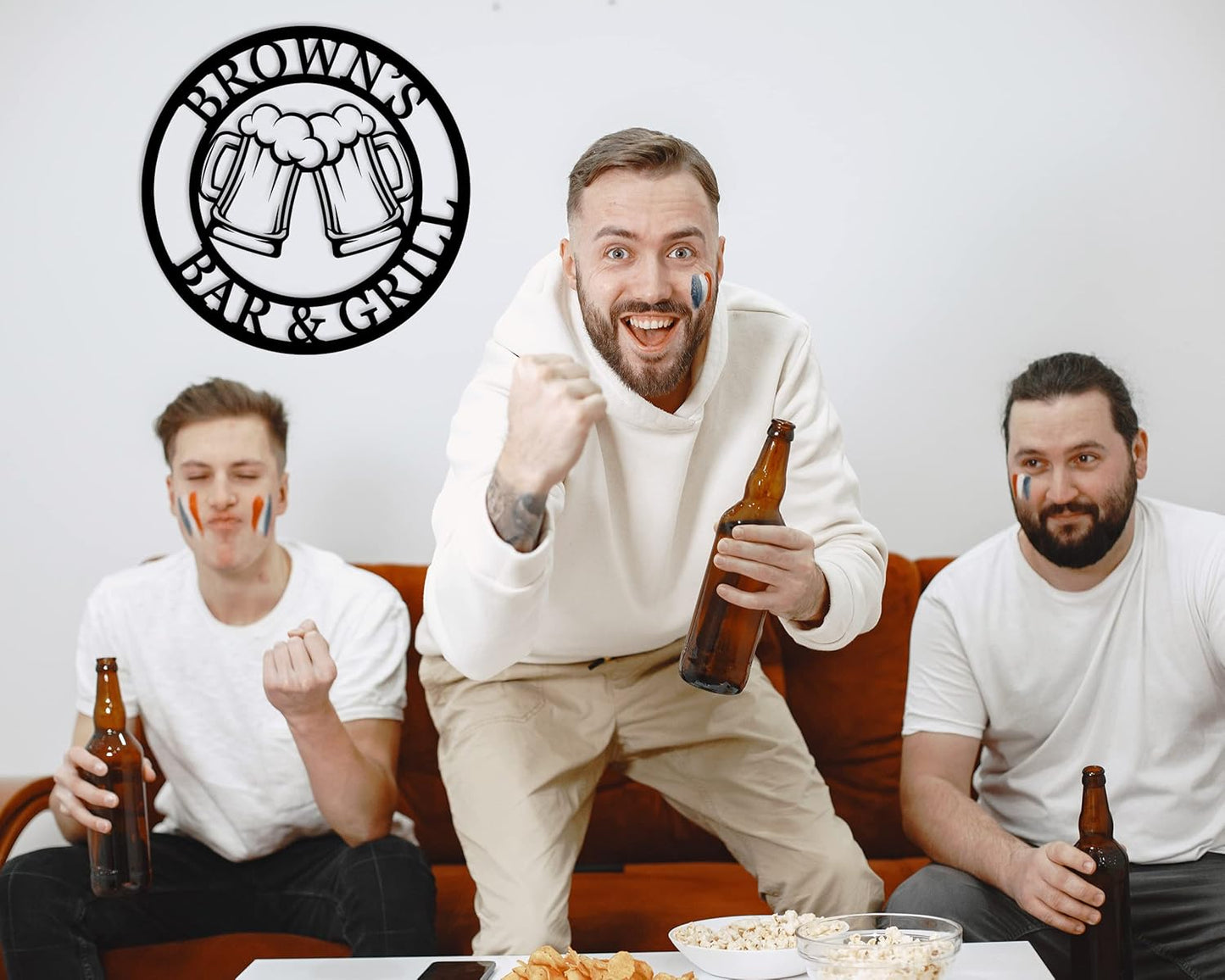 Personalized Brewery Metal Sign, Personalized Beer Mugs Metal sign, Custom Beer Room Decor